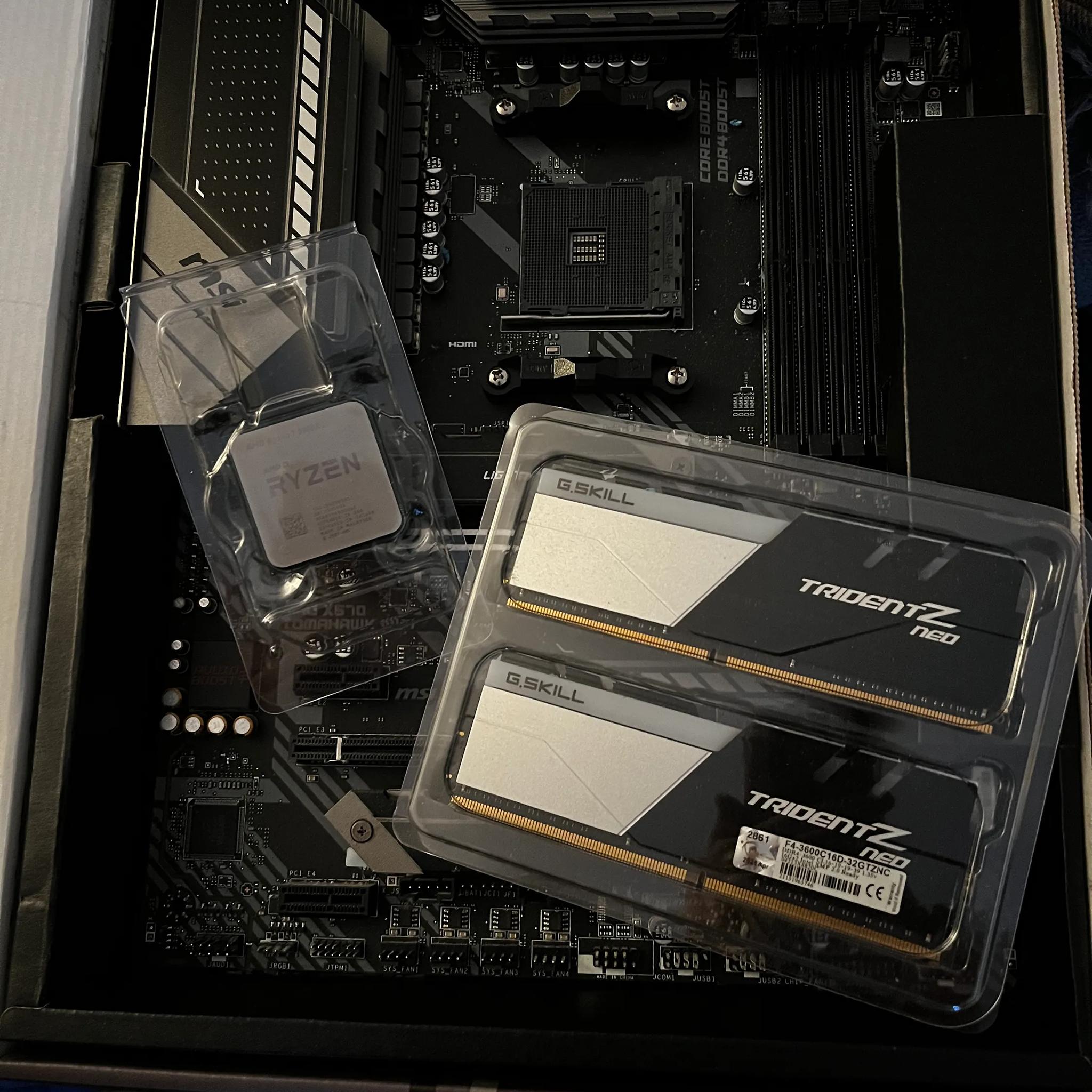 MB/CPU/RAM combo - MSI MAG X570 WiFi | Ryzen 7 5800X3d | Trident Z Neo 32GB @3600MT/sec