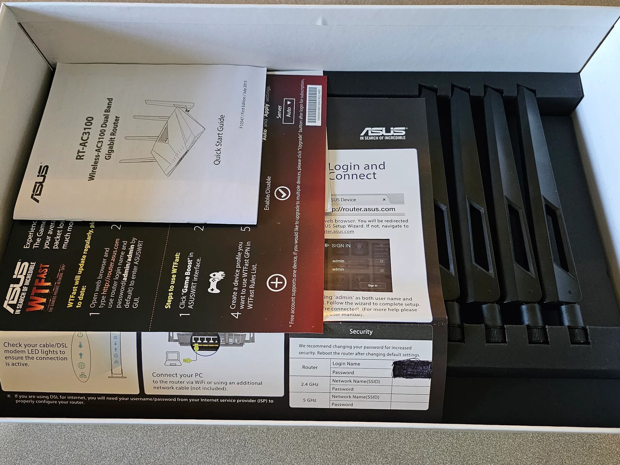 Asus RT-AC3100 Extreme Wi-Fi ROUTER