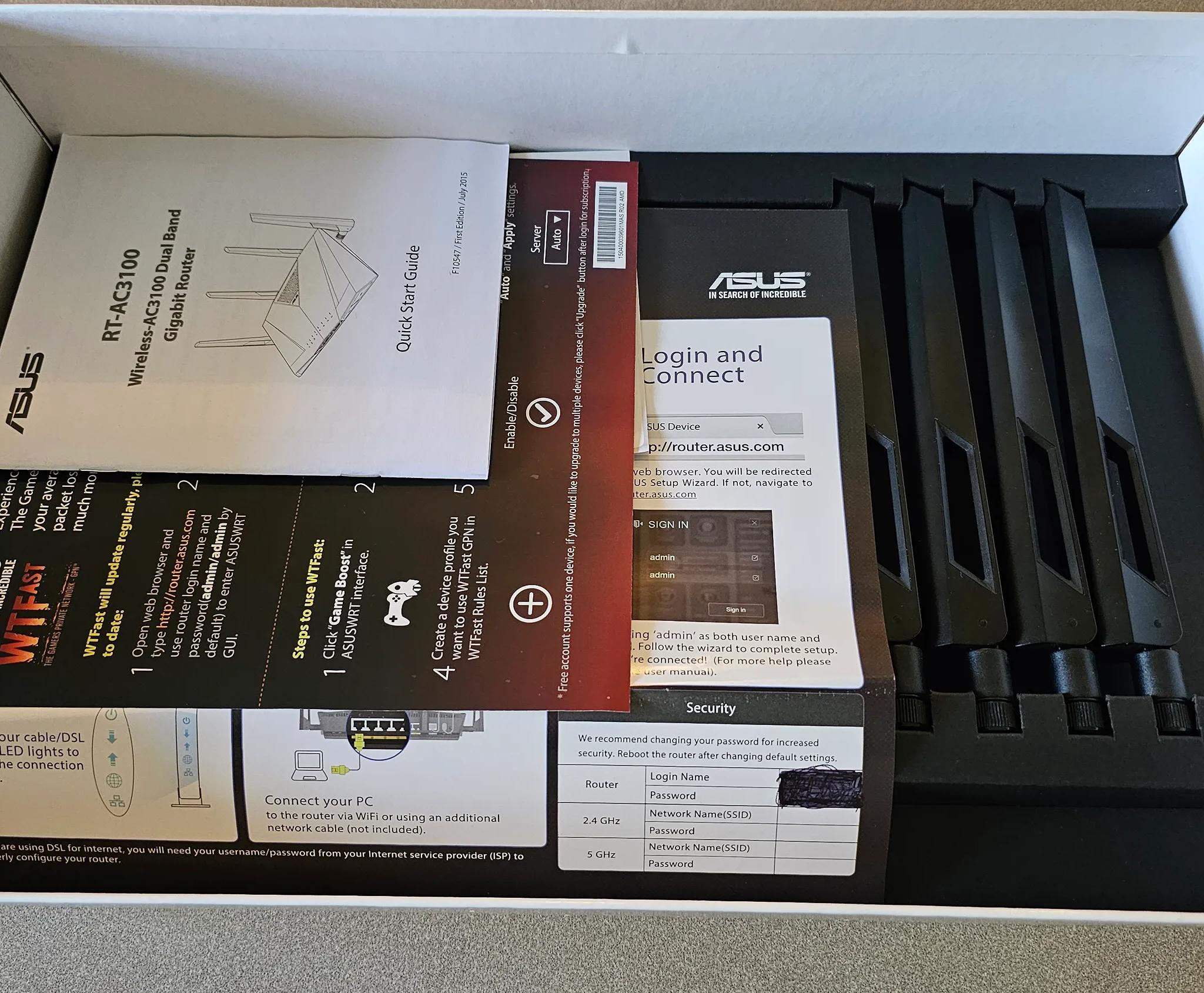 Asus RT-AC3100 Extreme Wi-Fi ROUTER