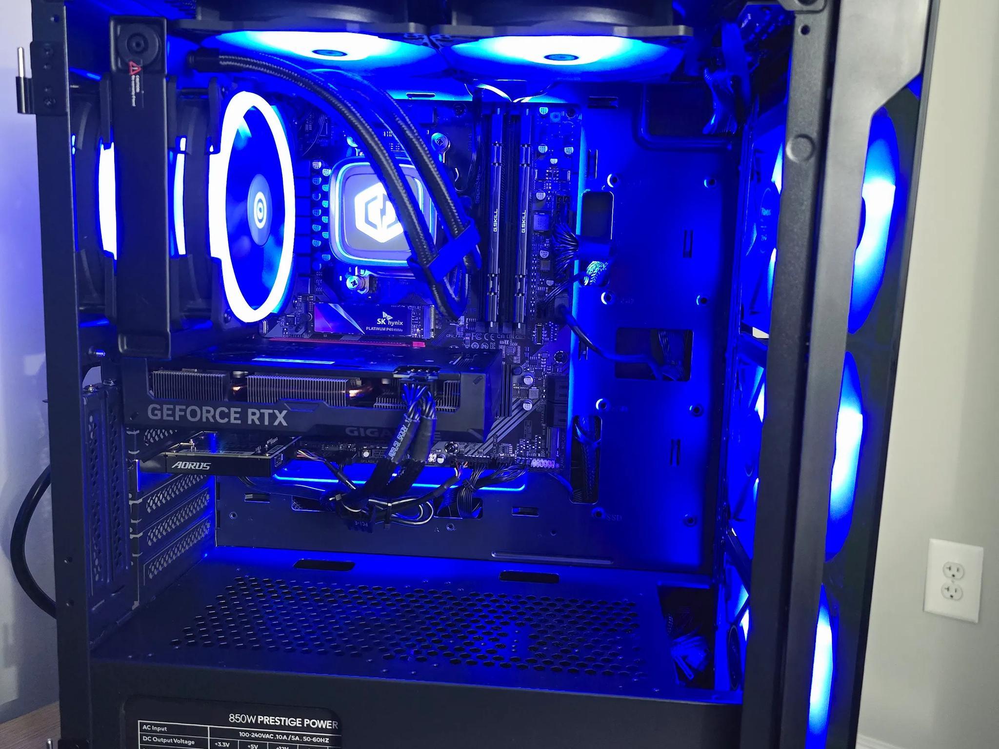 Ryzen 7 7700X, RTX 4060Ti 16GB, 32 GB DDR5-6000, 1TB SSD, 850W 80 plus ATX PSU, AIO CPU Cooled