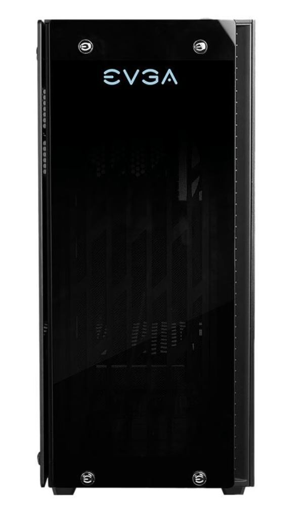NEW EVGA DG-77 Matte Black Mid-Tower Gaming Case, Tempered Glass, Vertical GPU Mount, RGB, & K-Boost
