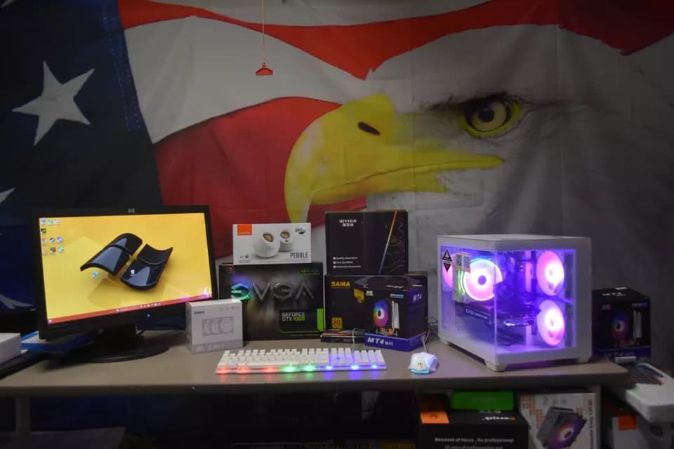 Gaming PC Intel Xeon 2680V4 32GB of Ram GPU GTX1080 Samsung 500GB M .2 500 GBHHD