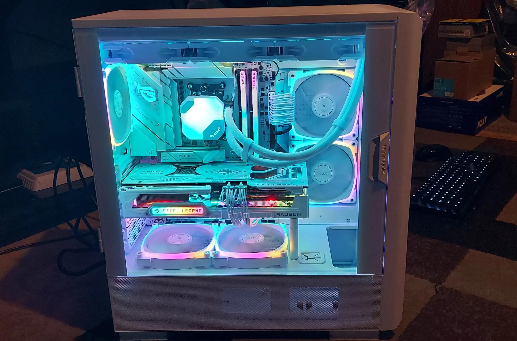 9800X3D/9070XT White Gaming PC