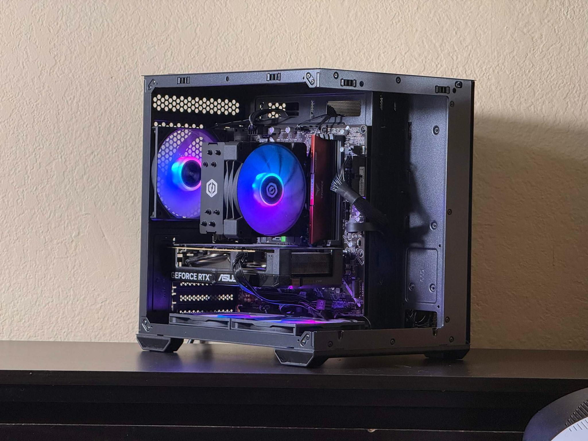 FREE SHIPPING 🖤🌈 Black RGB Gaming PC | RTX 5060 | Intel Core i5-14400F | 1TB NVME SSD | 16 GB DDR5