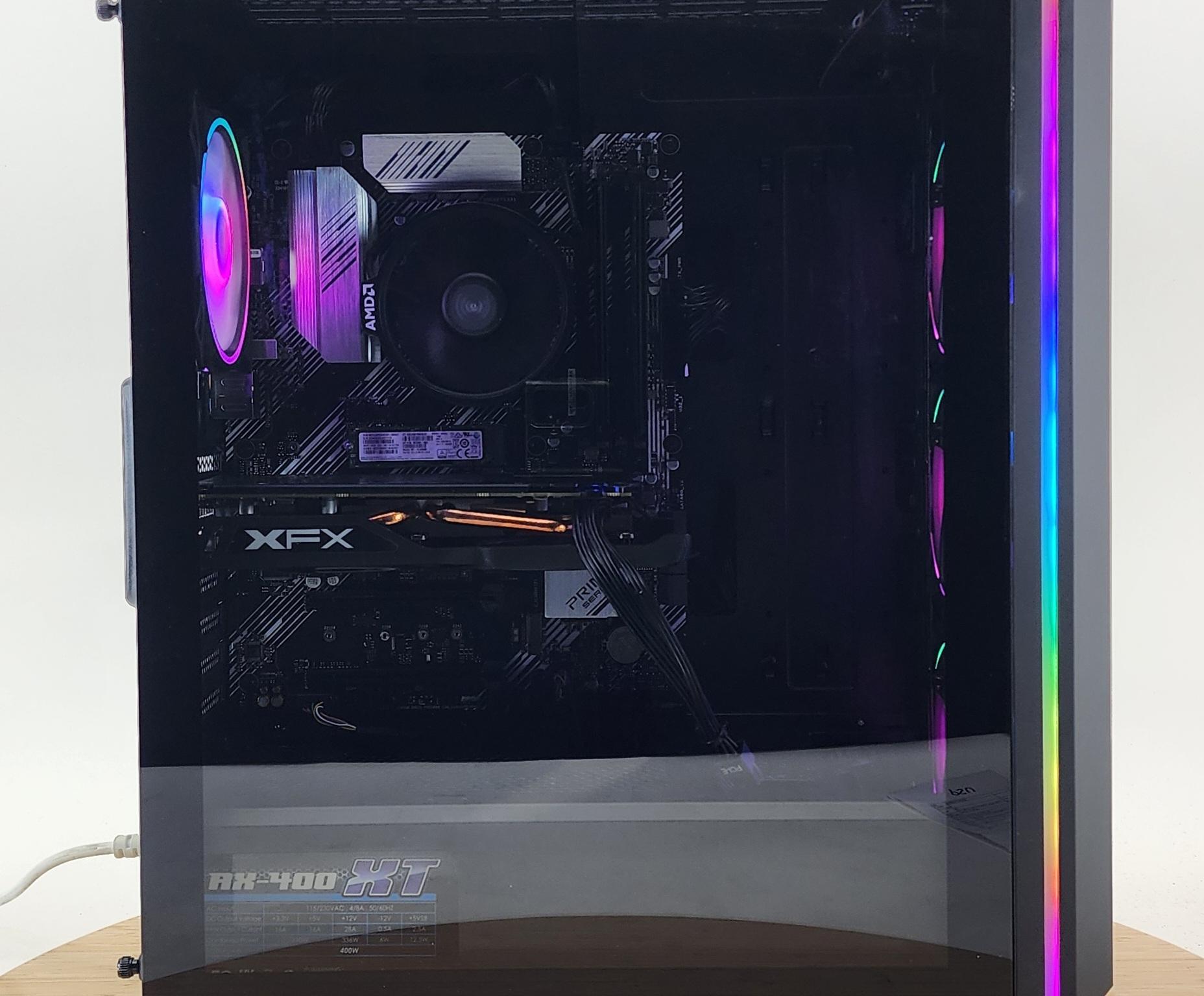 Gaming PC Ryzen 5 5600X 16GB RAM 256GB SSD RX 580 8GB Windows 11 Computer