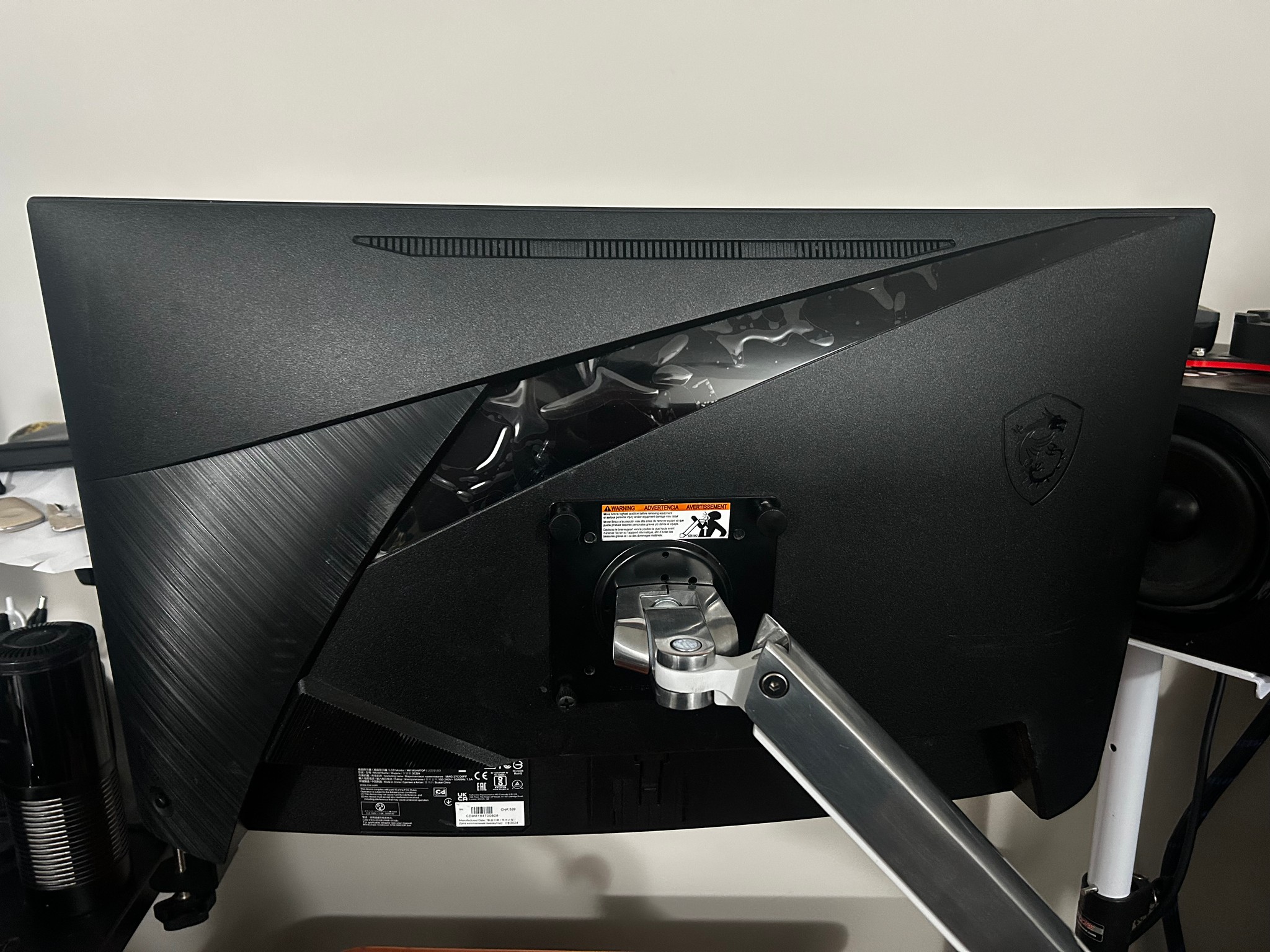 MSI 27" 2K WQHD (2560 x 1440) 180Hz Curved Screen Gaming Monitor (MAG 27CQ6PF)