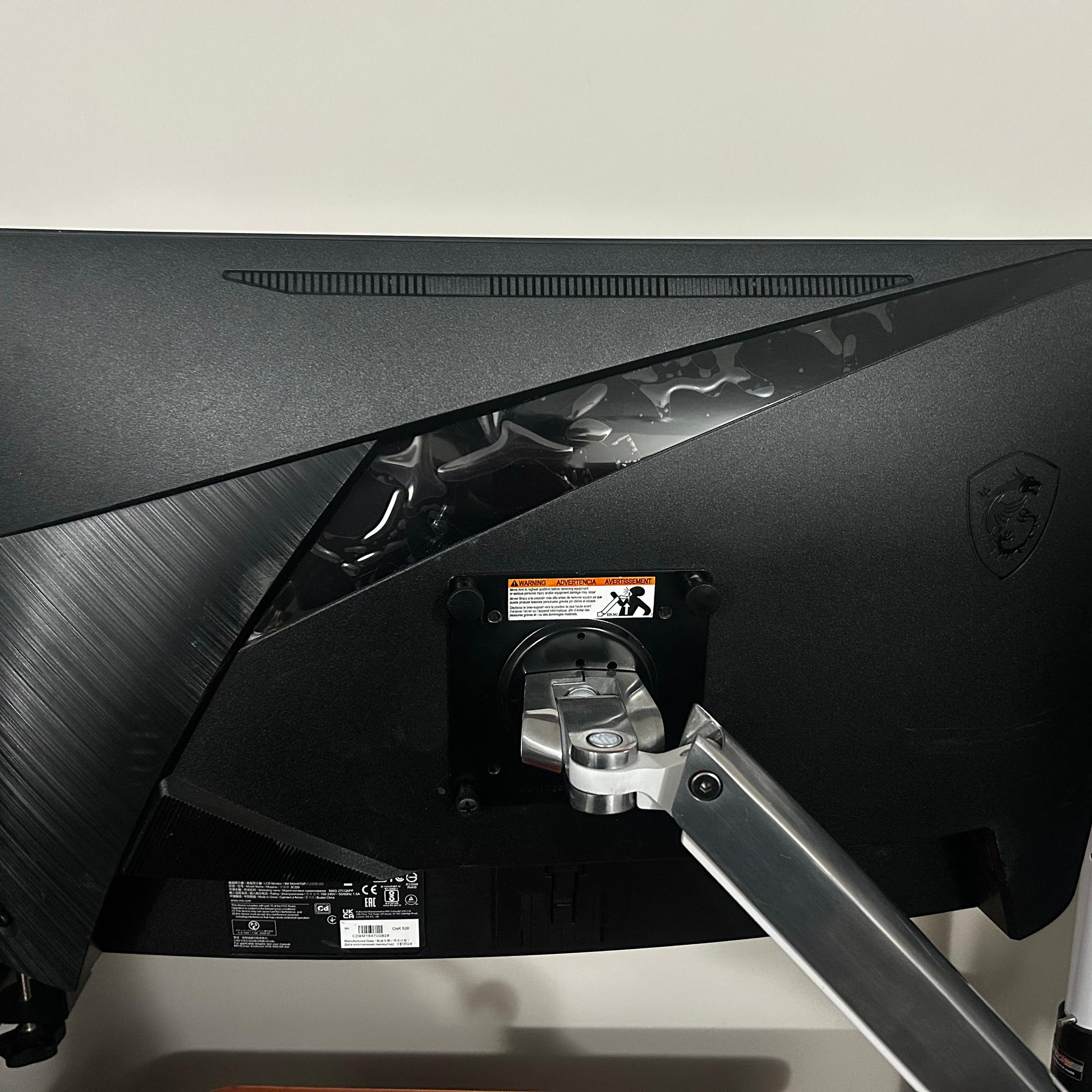 MSI 27" 2K WQHD (2560 x 1440) 180Hz Curved Screen Gaming Monitor (MAG 27CQ6PF)
