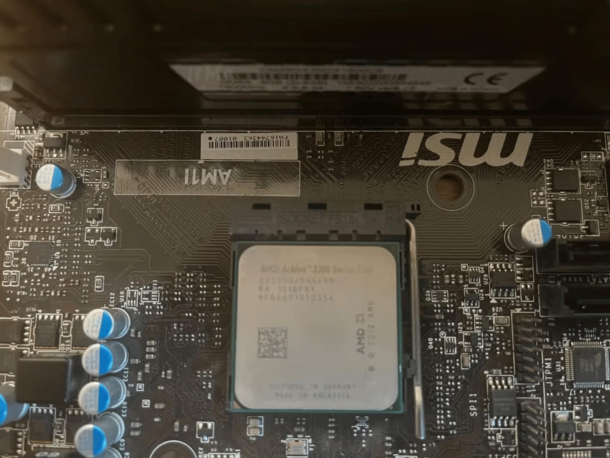 CPU/MOBO/Ram COMBO - AMD Athlon 5350 with MSI Mini ITX Motherboard and 8GB Ram