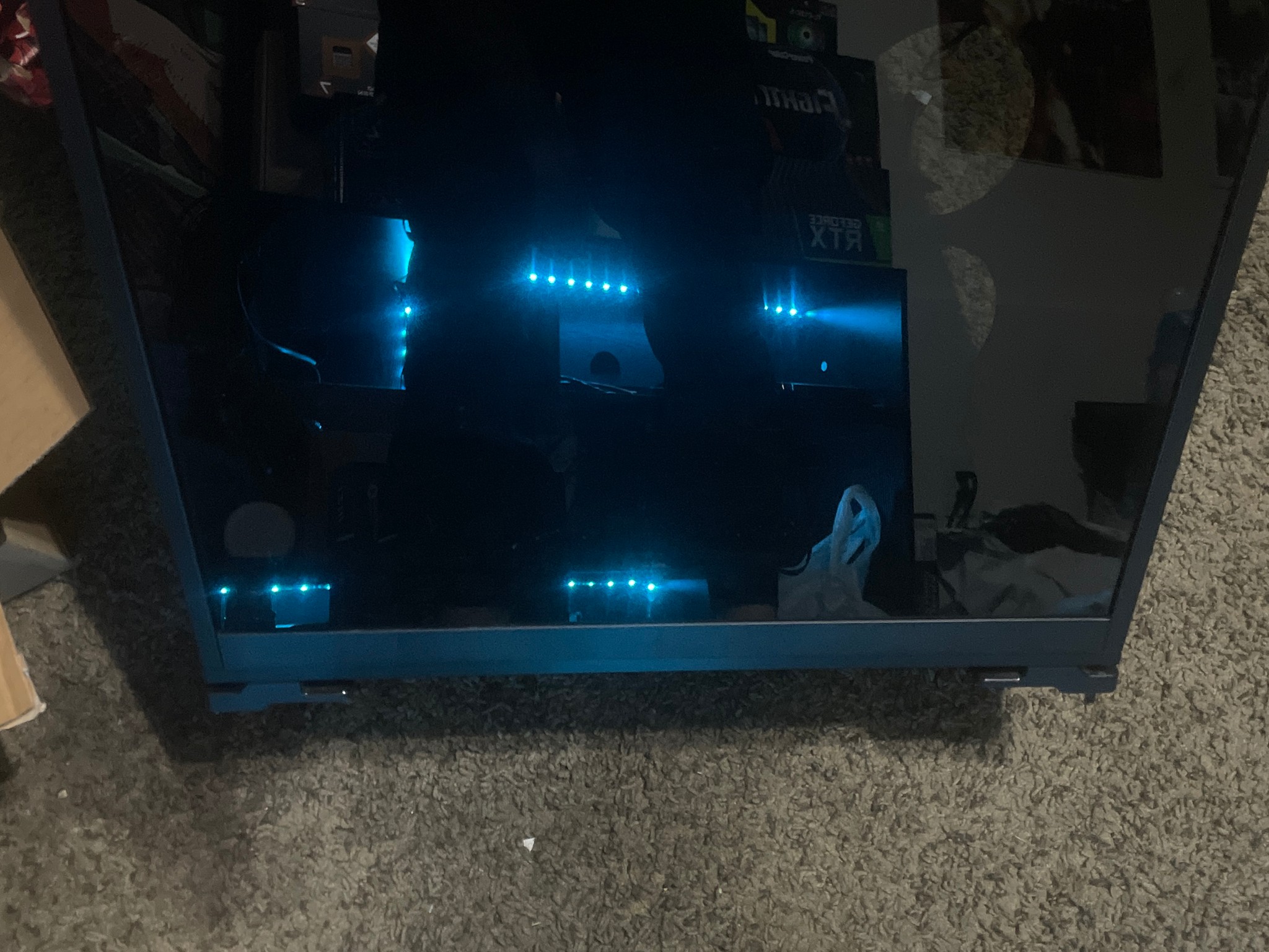 IN WIN & SKYTECH GAMING BLACK RED LED SECC ABS PC CASE