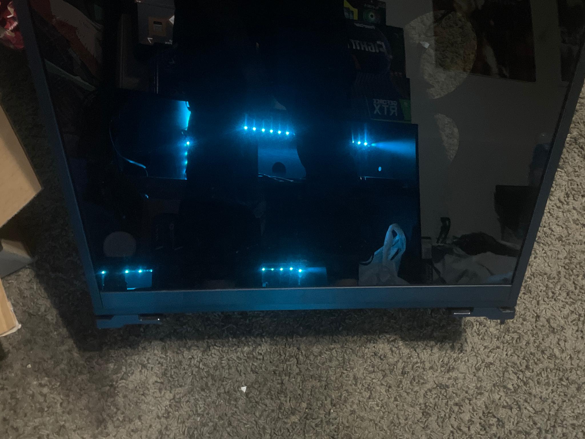 IN WIN & SKYTECH GAMING BLACK RED LED SECC ABS PC CASE