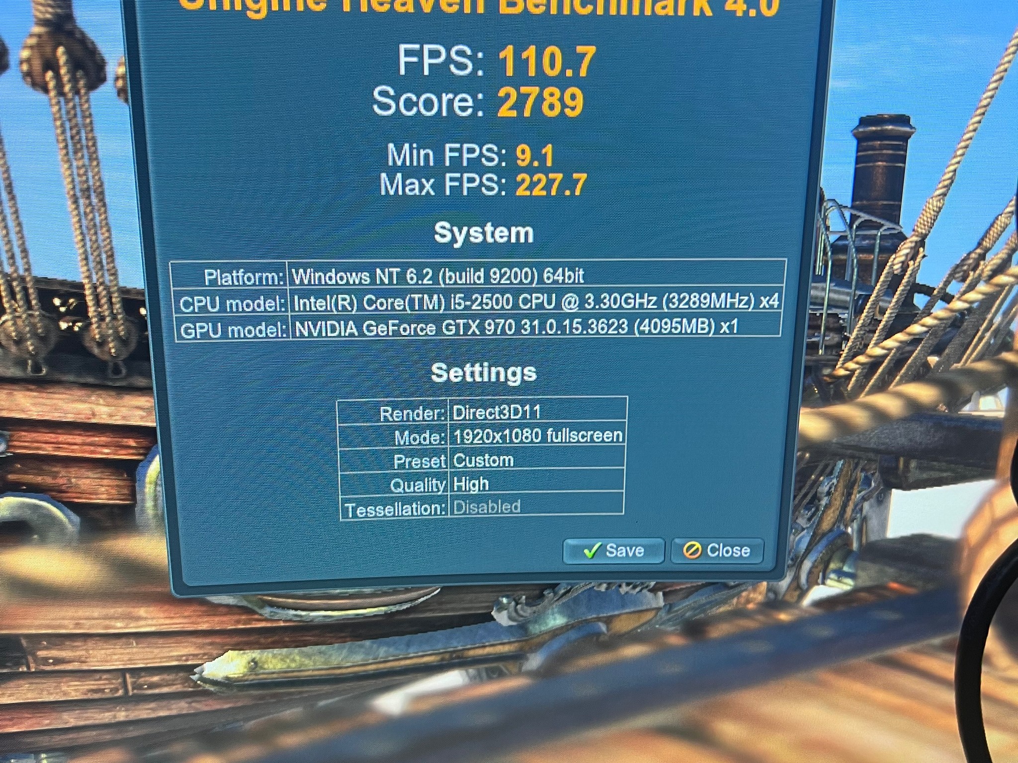 Budget Gaming PC Intel I5-2500 + GTX 970 + 16GB + 256GB + Windows 10 Pro