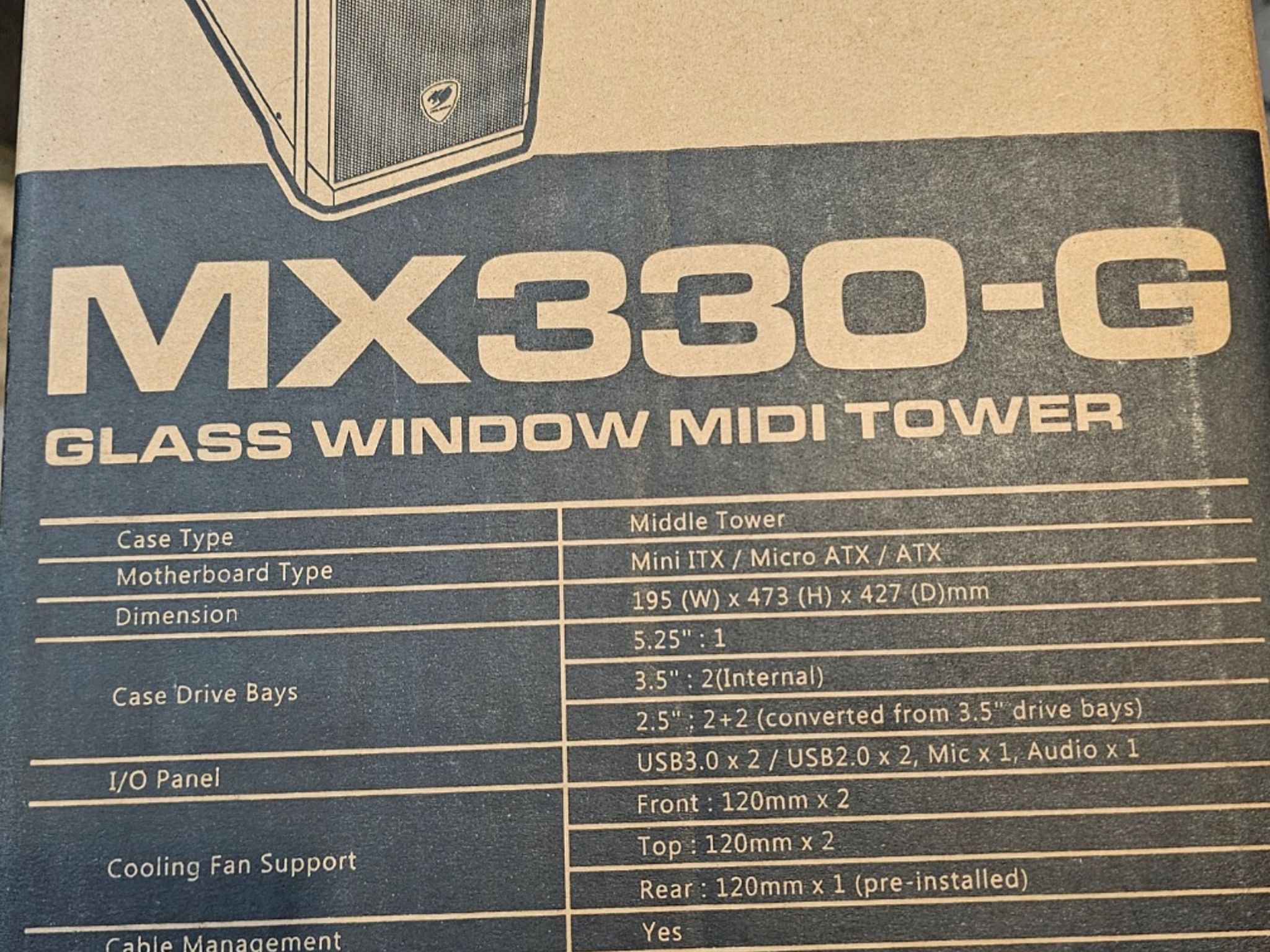Cougar Glass Window Midi Tower