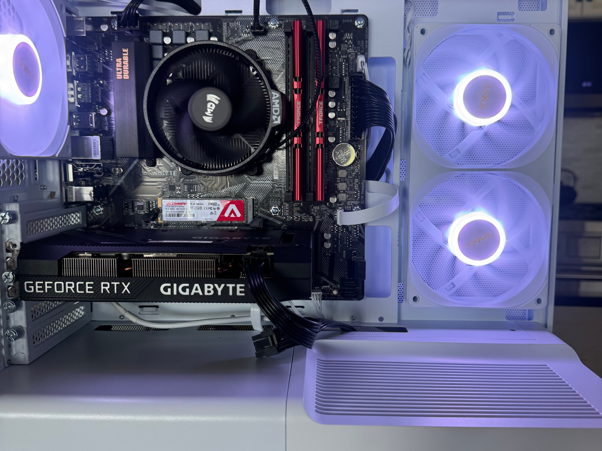 🎮 All-White RGB Gaming PC | RTX 3060 | Ryzen 5 5500 | 16GB | 512GB SSD
