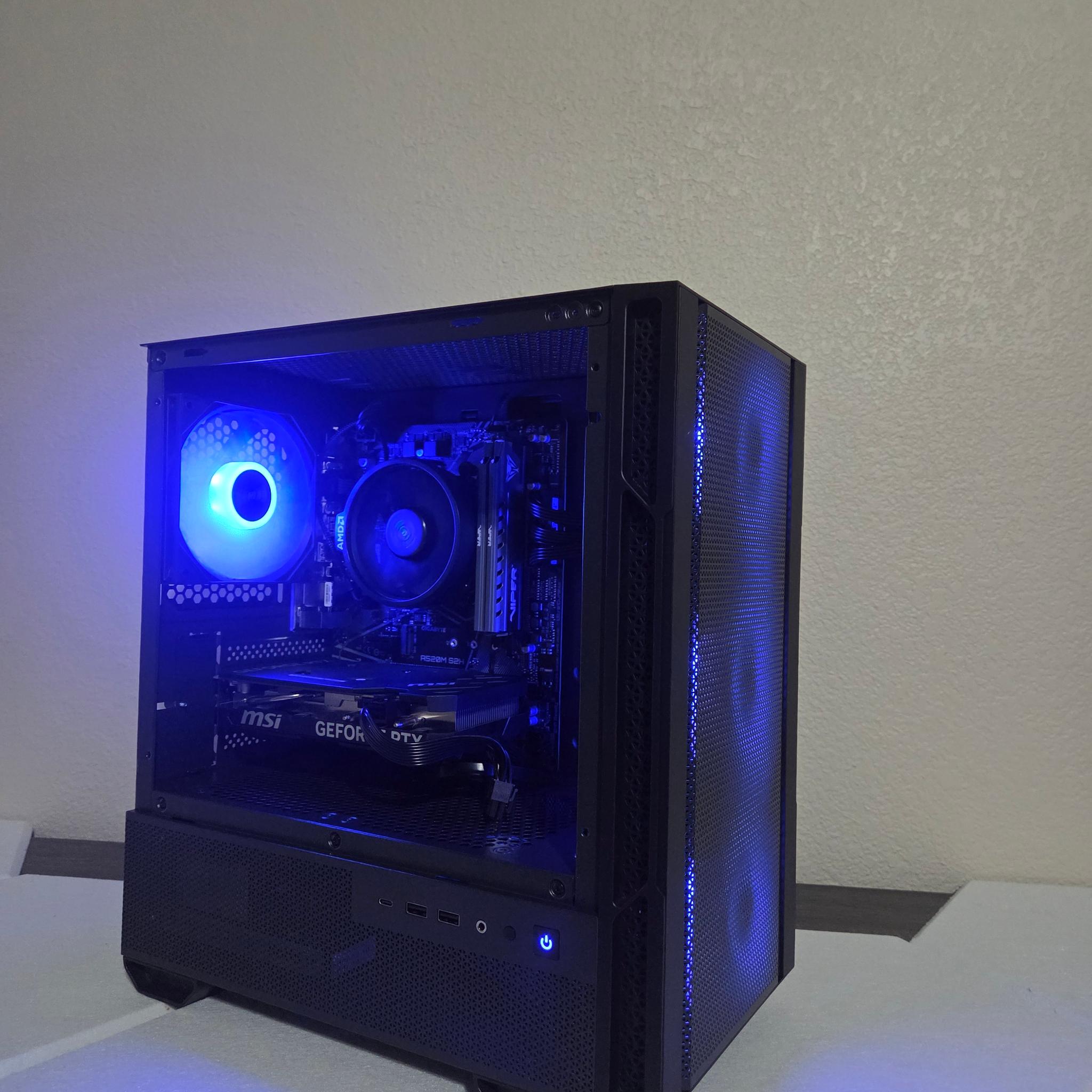 🌑 Shadow /RTX 4060 Gaming PC/ 🖤⛈️