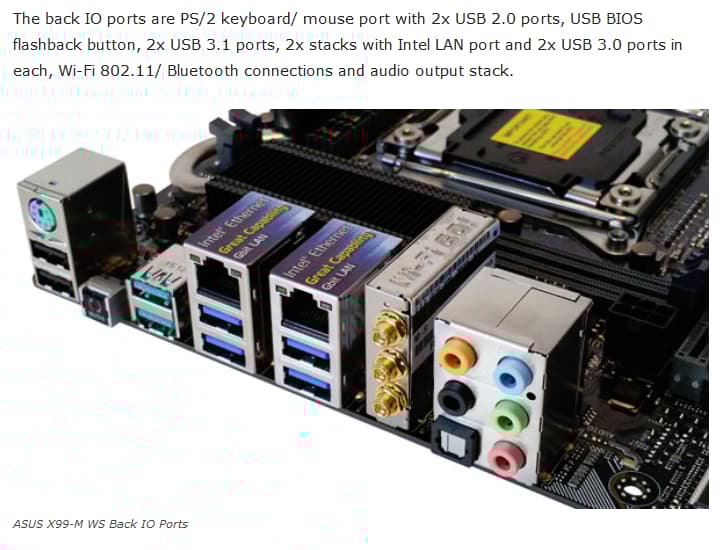 Combo Deal: Asus X99M-WS Motherboard & Intel i7 5930K Haswell-E CPU (Used)