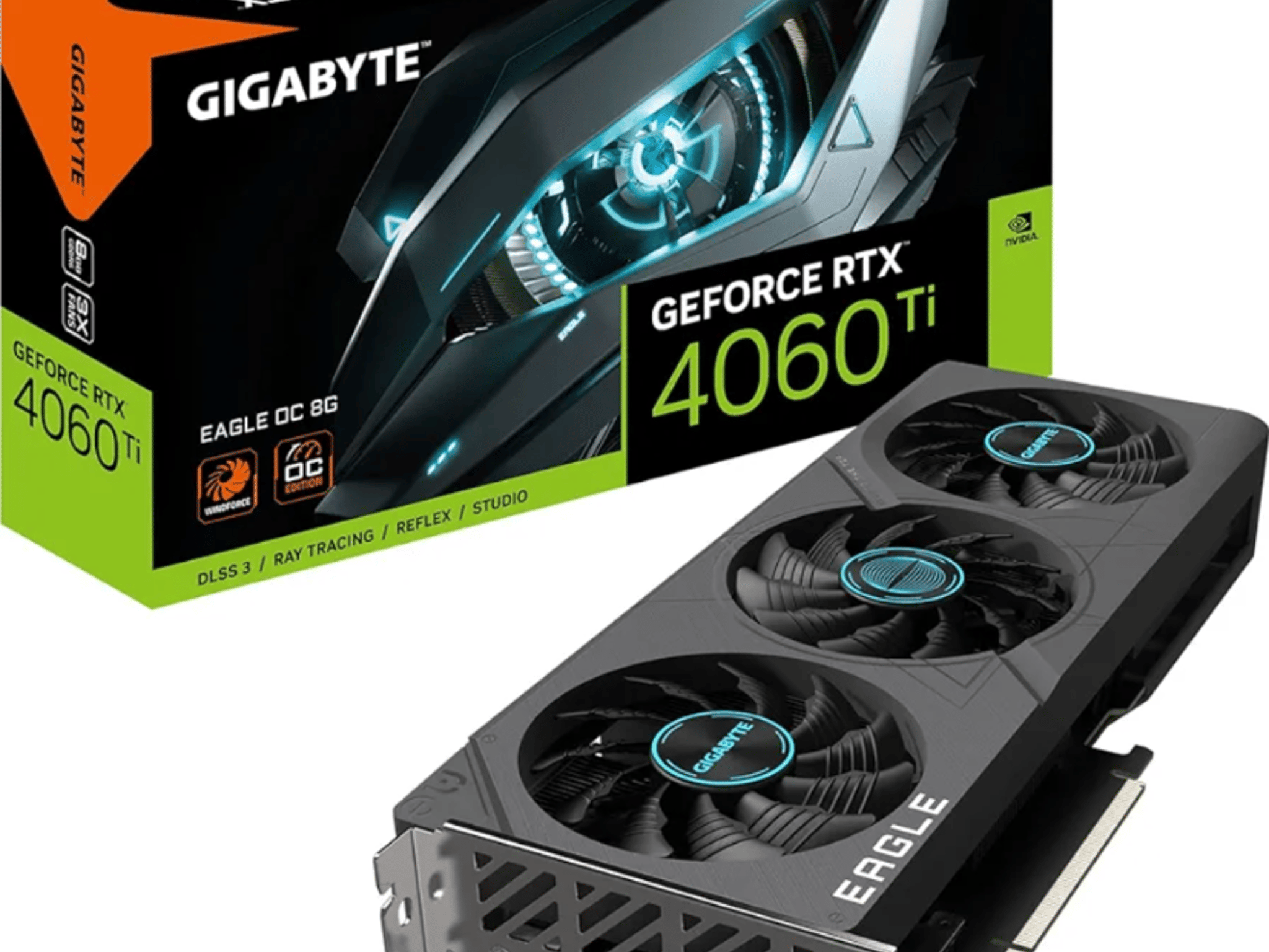 Gigabyte GeForce RTX 4060 Ti Eagle OC 8GB Graphics Card, Triple Fans,  GDDR6, - Excellent Condition