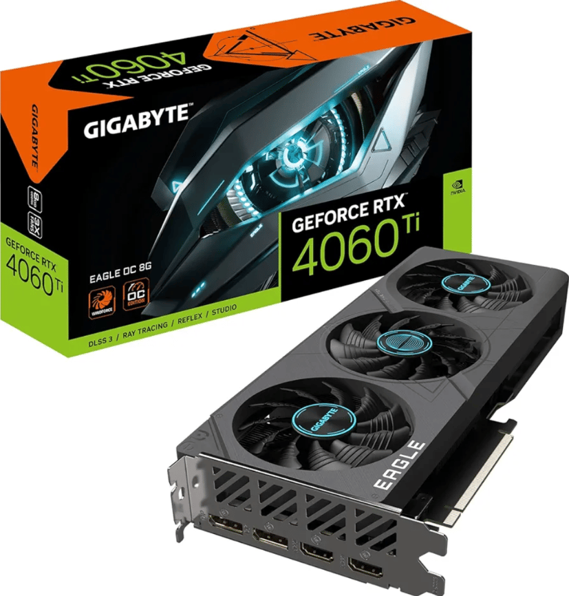 Gigabyte GeForce RTX 4060 Ti Eagle OC 8GB Graphics Card, Triple Fans,  GDDR6, - Excellent Condition
