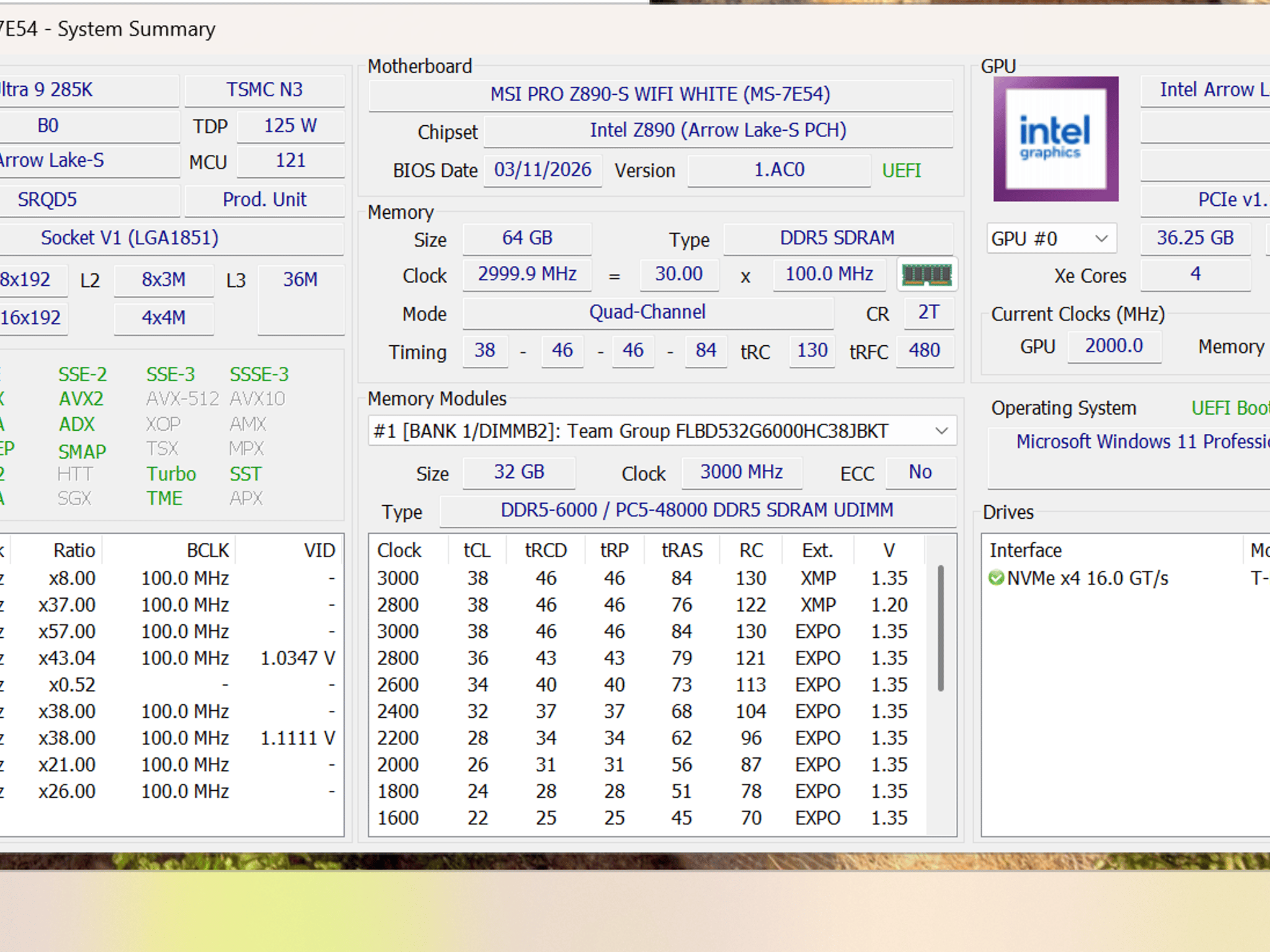 MSI 285K Prebuilt (No GPU)