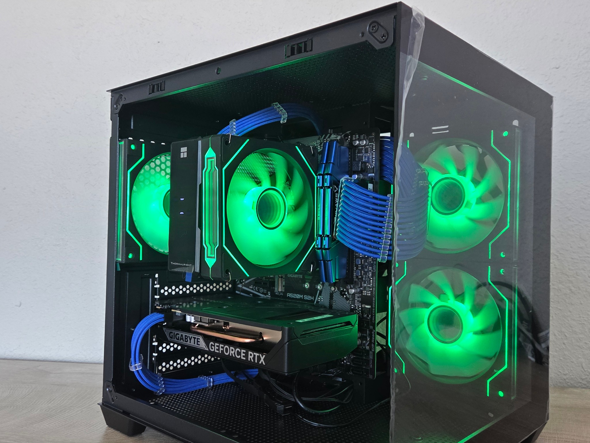 🌌 Cosmic Nova | RTX 5050 | Ryzen 7 2700X | Blue & Black Gaming PC 💙🖤