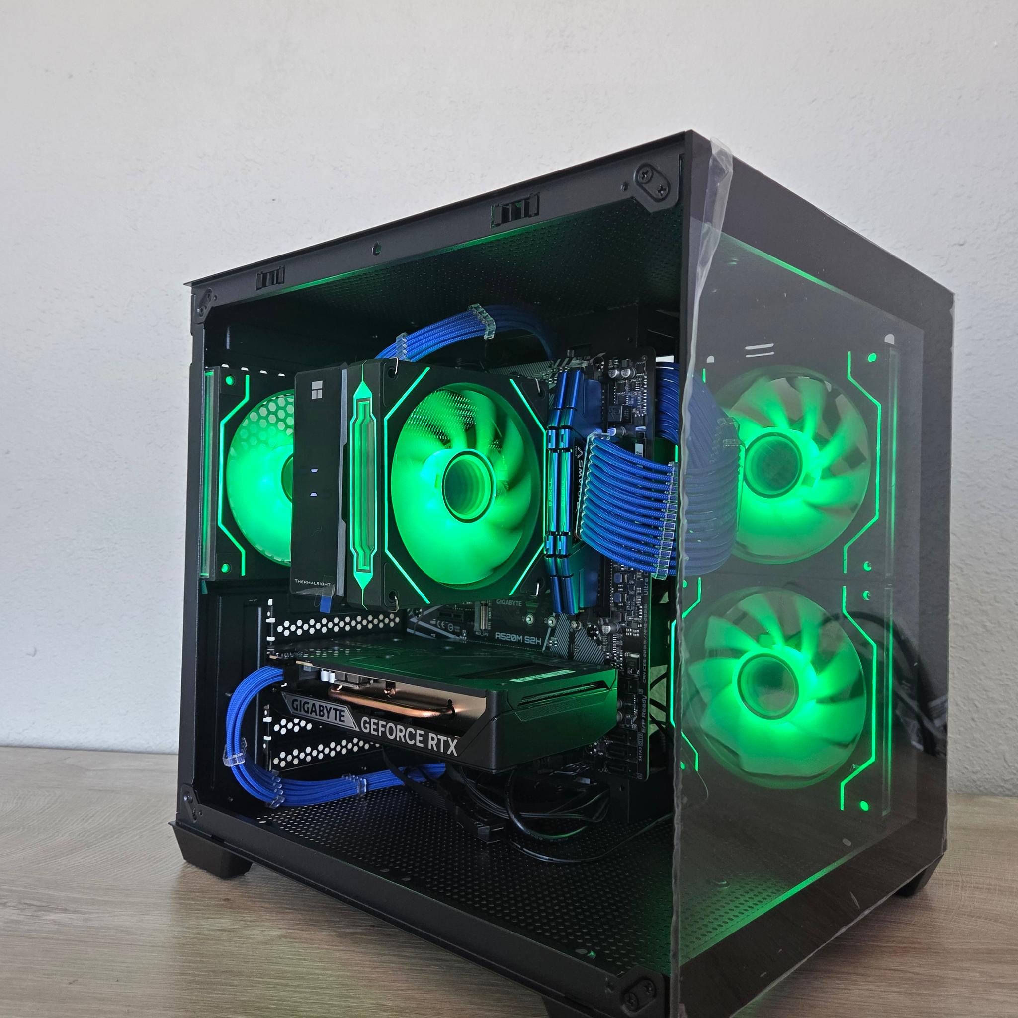 🌌 Cosmic Nova | RTX 5050 | Ryzen 7 2700X | Blue & Black Gaming PC 💙🖤
