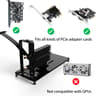 Vertical PCIe Mount for PC Case - Acrylic Support Bracket with PCIe Riser Slot for PCIe 1X 4X GPU