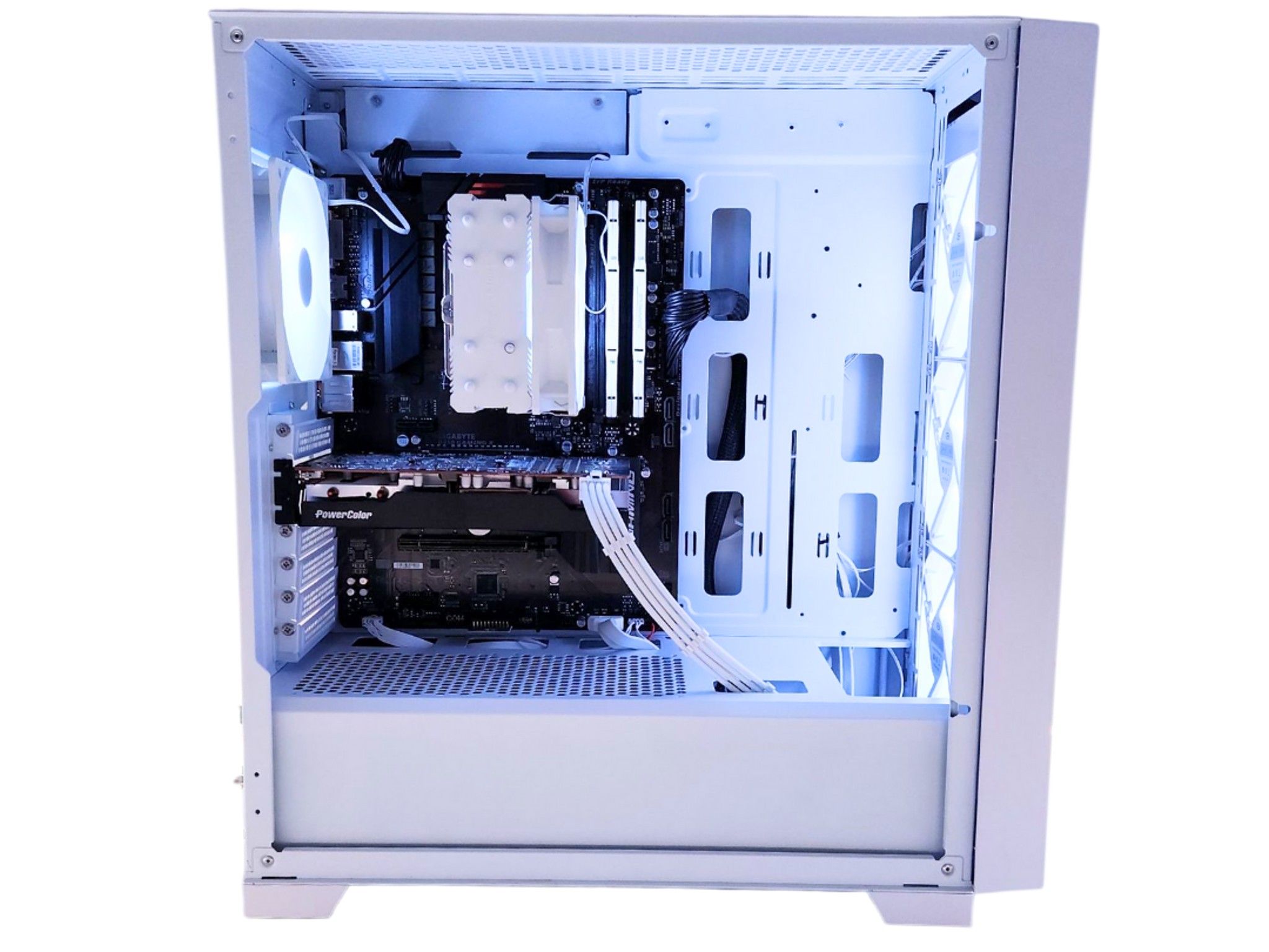 🧊Iceburg❄️: RX 6600 | Ryzen 3600 | 16GB DDR4 RAM | 512GB SSD | 5 RGB Fans | White RGB Gaming PC
