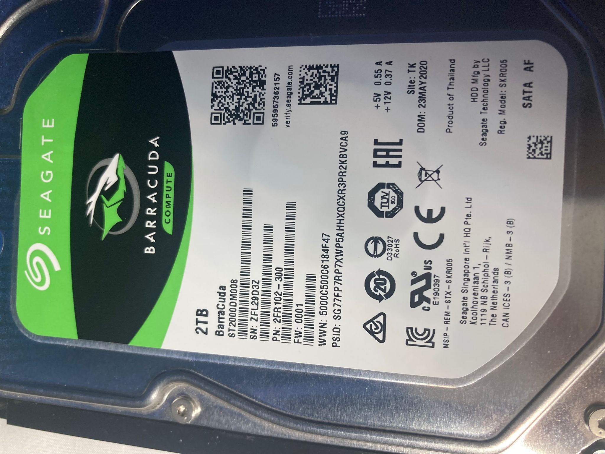 BROKEN 2tb seagate HDD