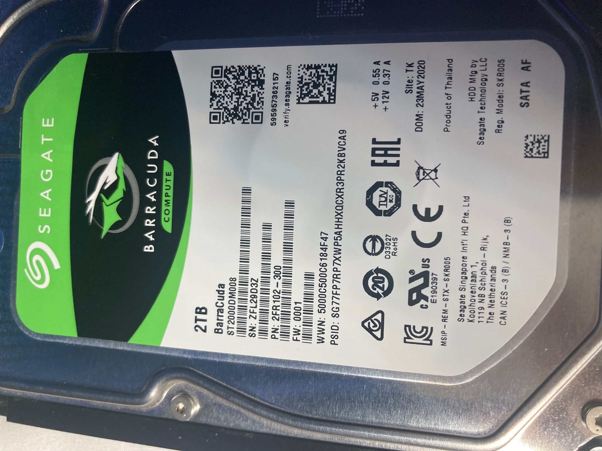 BROKEN 2tb seagate HDD