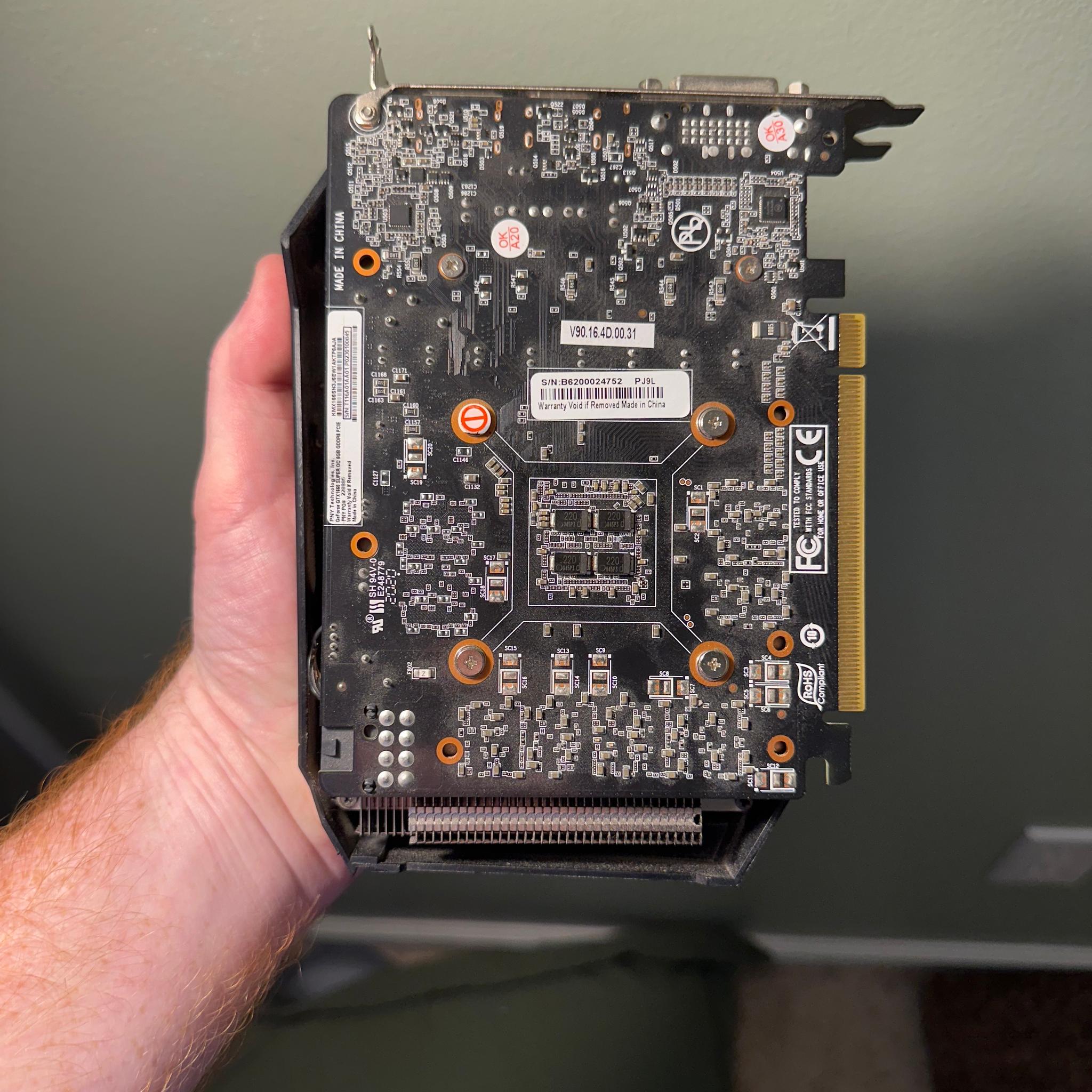 PNY GeForce GTX 1660 SUPER Single Fan