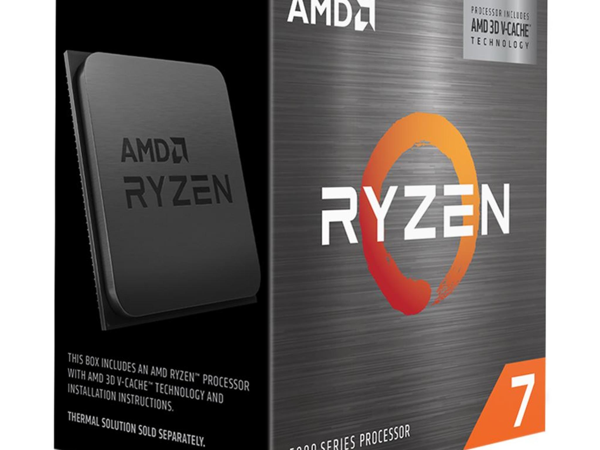 AMD Ryzen 7 5800X3D Vermeer 3.4GHz 8-Core AM4 Boxed Processor Cooler Not Included
