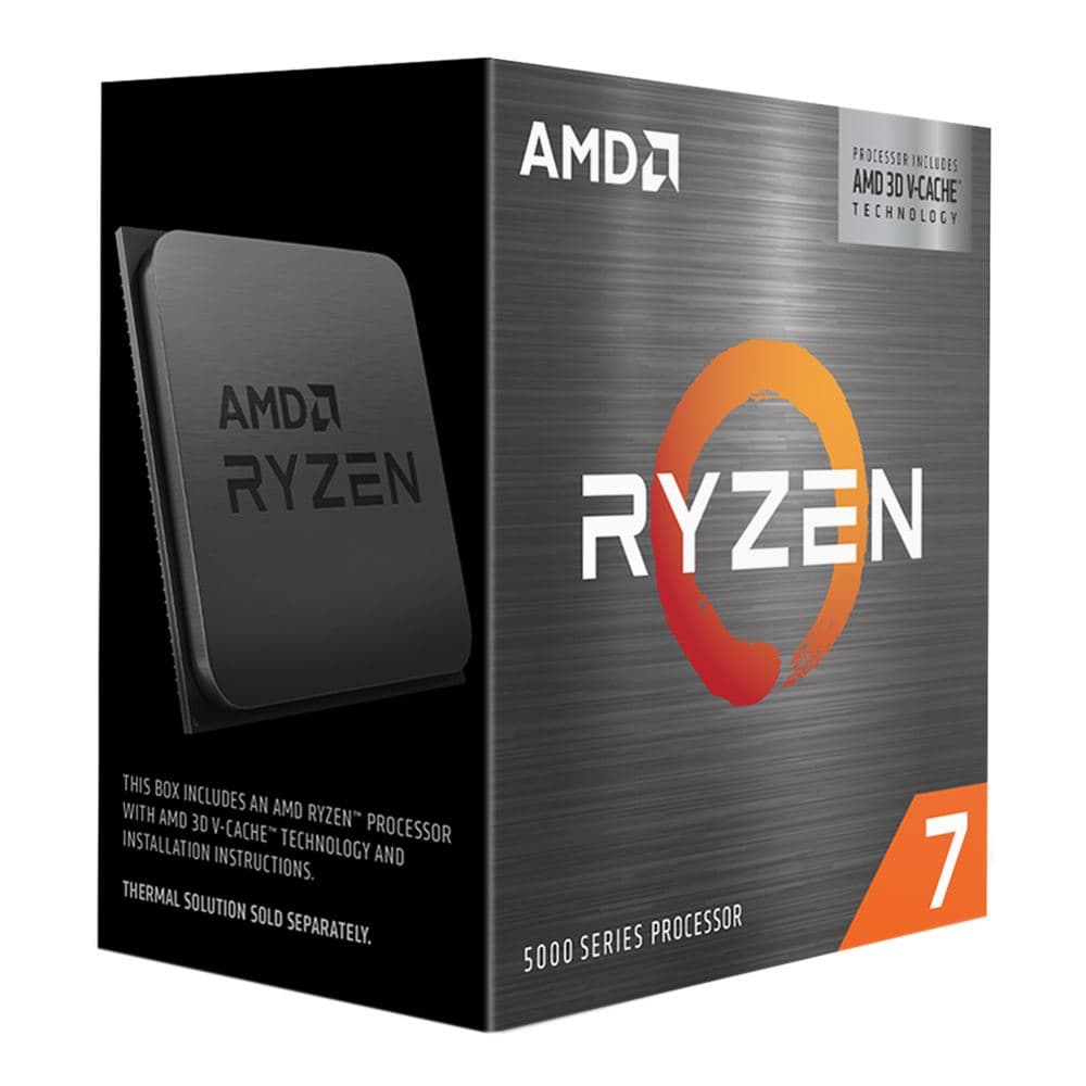 AMD Ryzen 7 5800X3D Vermeer 3.4GHz 8-Core AM4 Boxed Processor Cooler Not Included