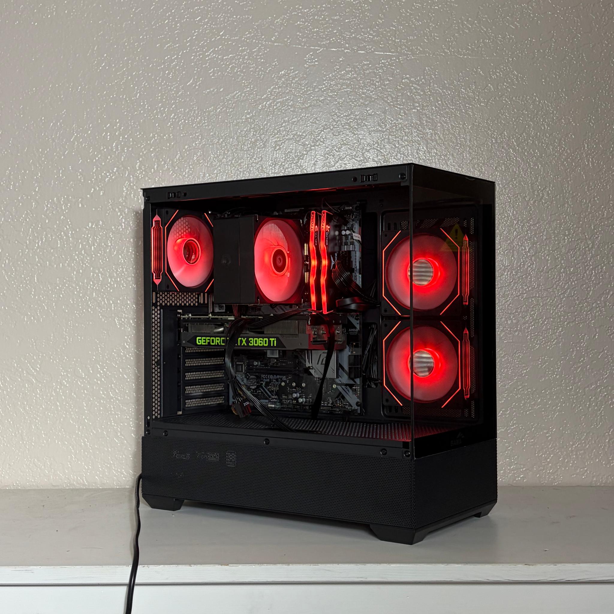 🖤3060 TI PC❤️|Ryzen 5 5500|512GB NVME|16GB DDR4|Windows 11 Pro|Wifi and BT|