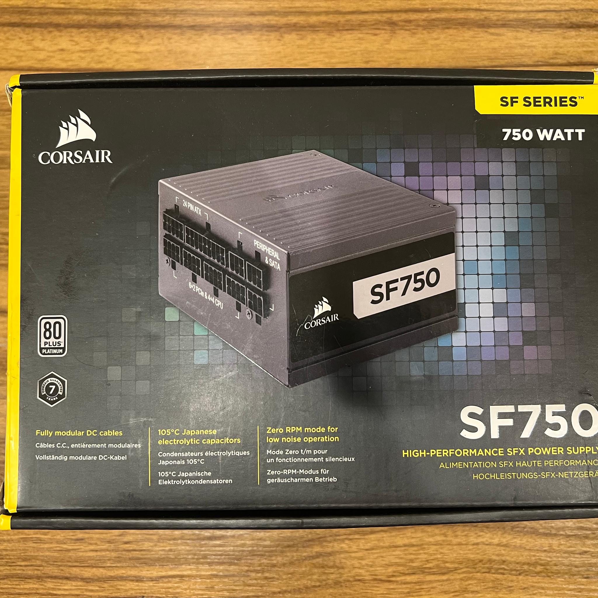 Corsair SF750 | 750 Watt SFX 80+ Platinum Certified Fully Modular Power Supply NEW IN BOX