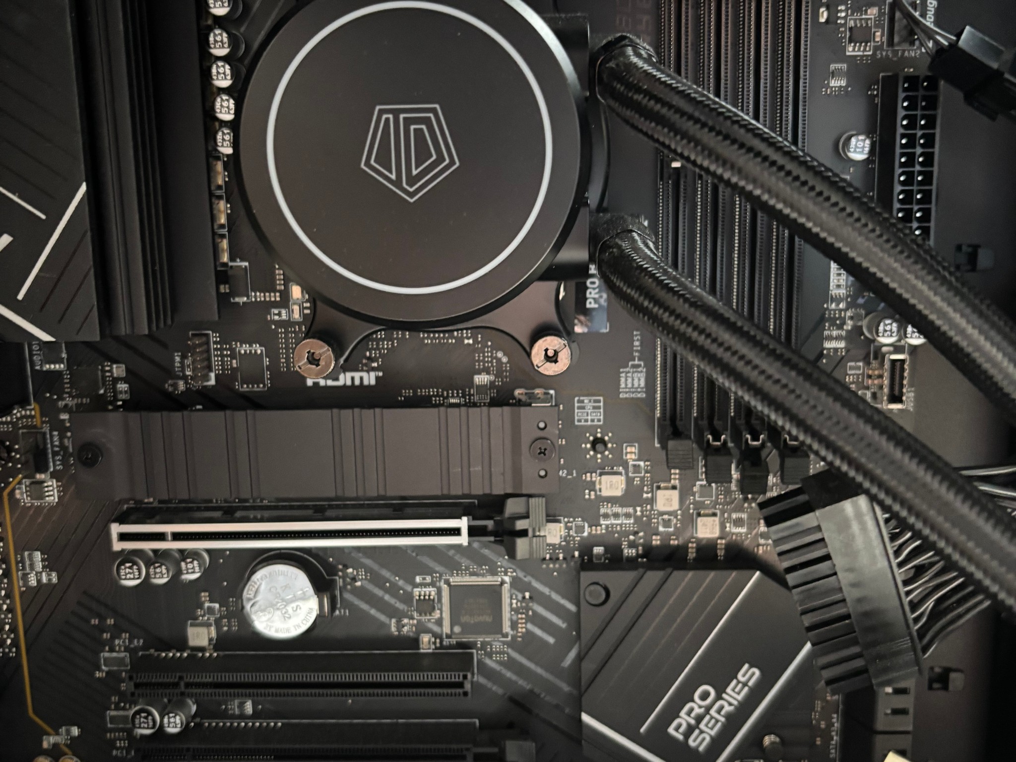 MSI Mother Board, Ryzen CPU, AIO Liquid Cooler