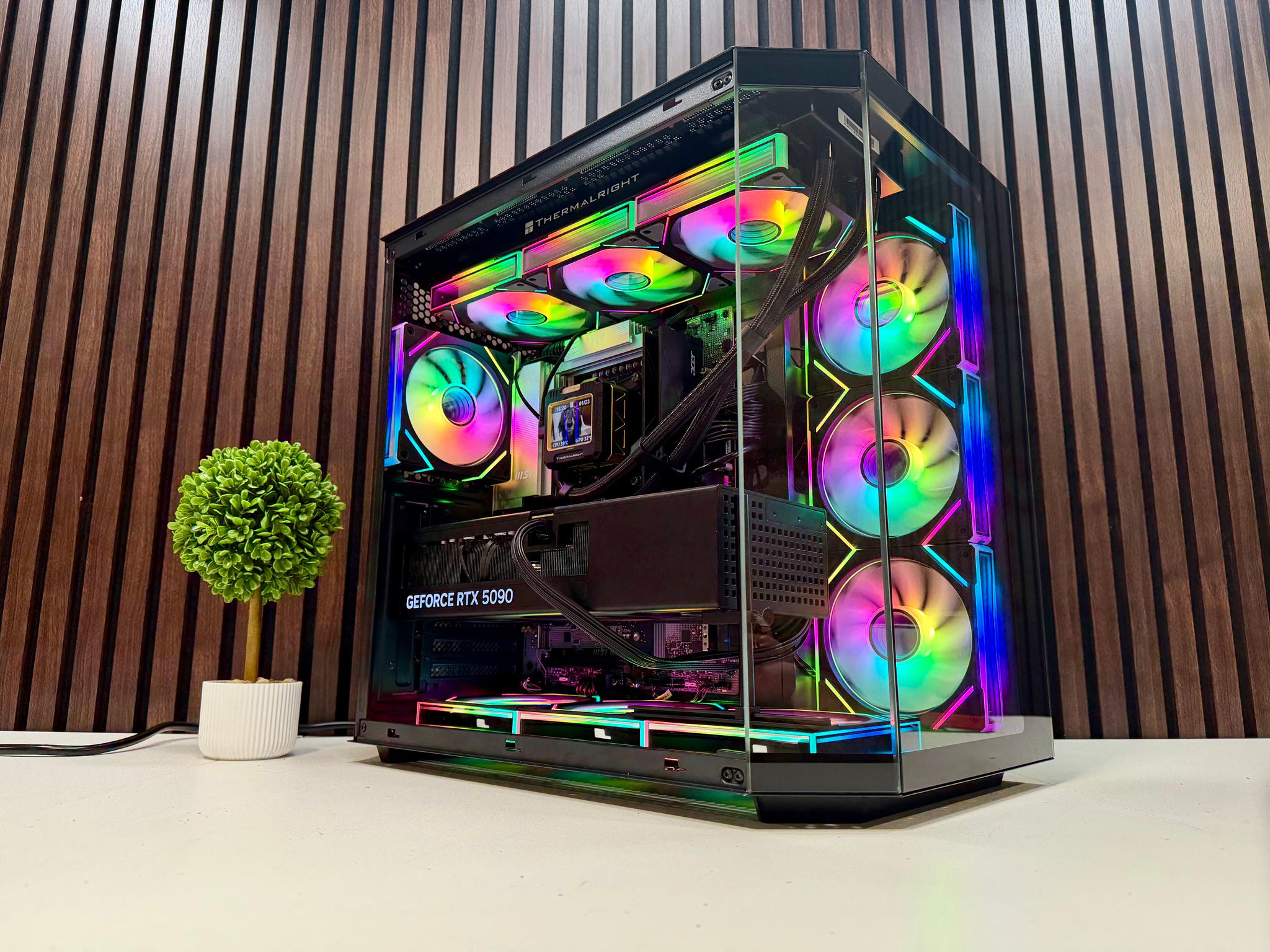 RTX 5090 | Ryzen 9950X3D | 64GB DDR5 | 4TB M.2 | 1000 Watt Gold PSU | LCD AIO