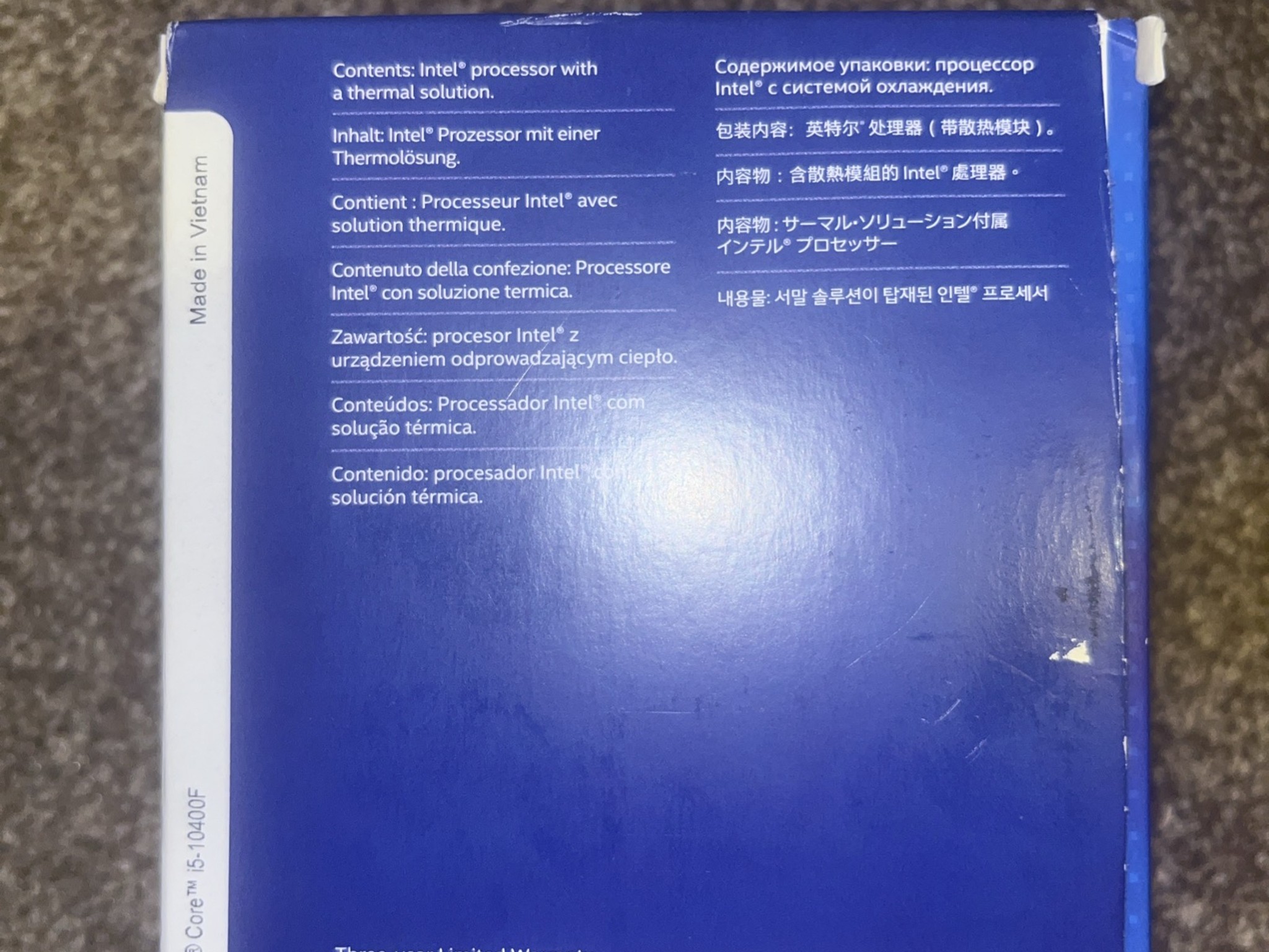 Intel Core I5-10400F LGA 1200