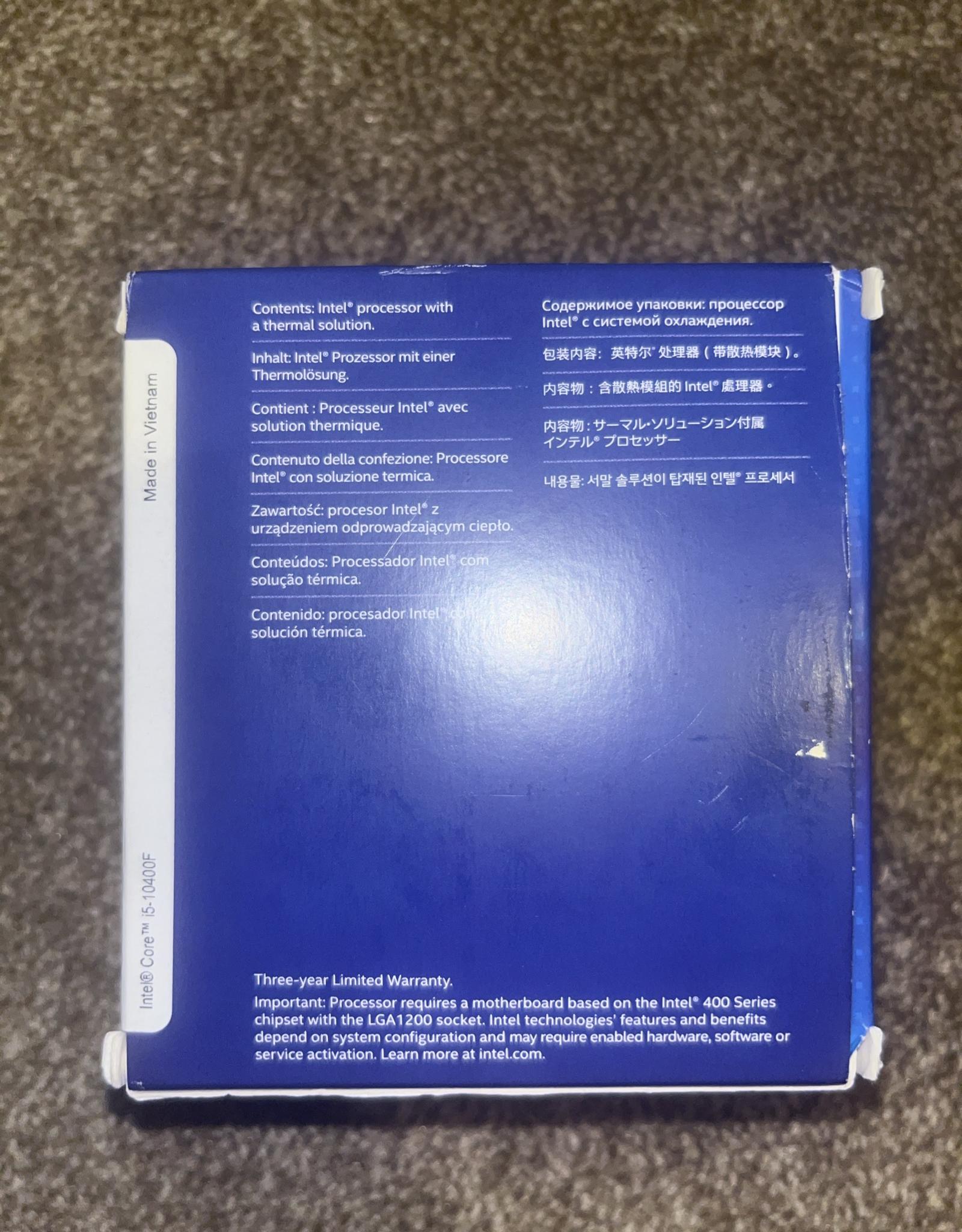 Intel Core I5-10400F LGA 1200