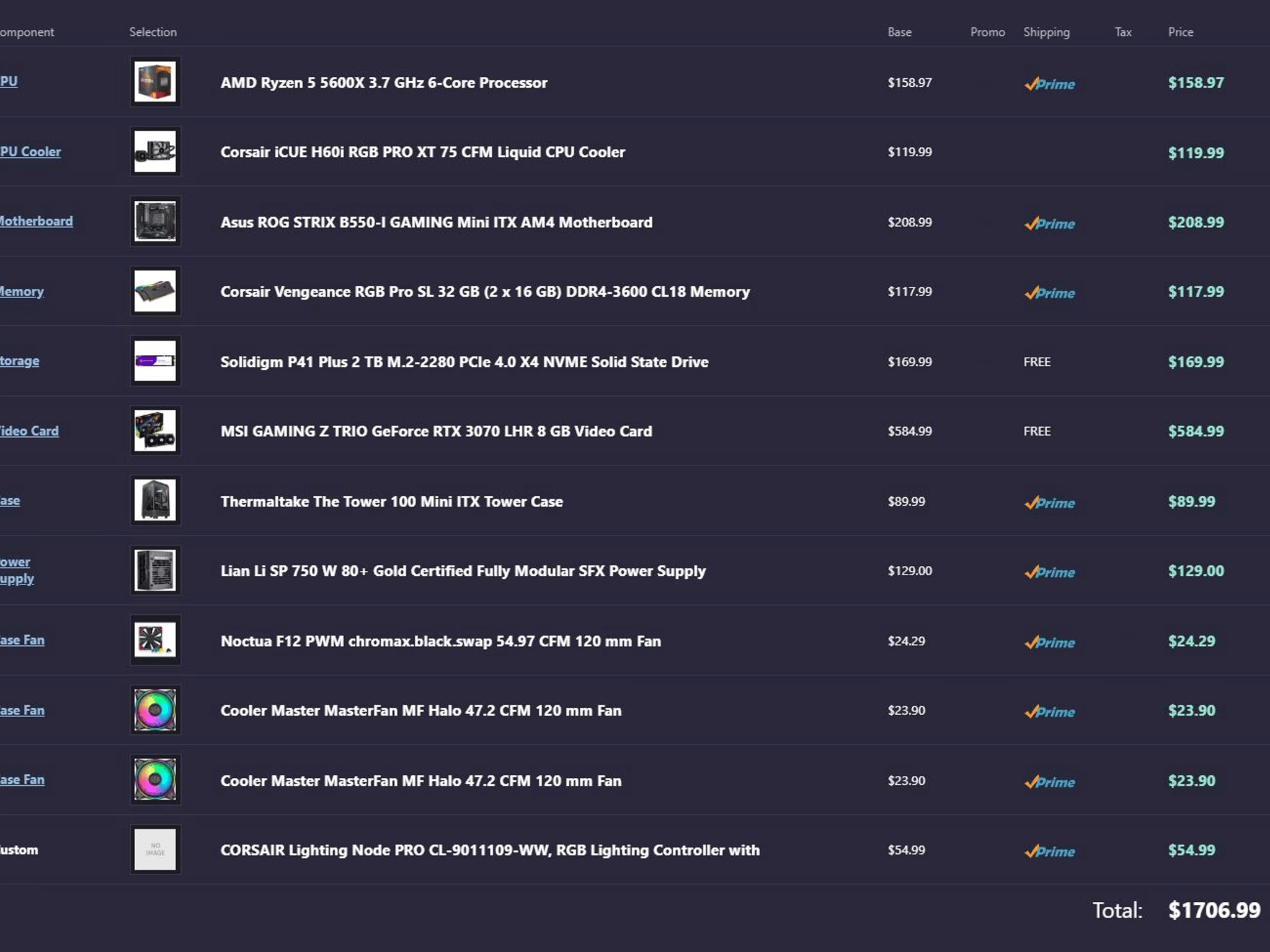 New ITX Gaming PC | Ryzen 5600X | RTX 3070 | 32GB RAM | 2TB Gen 4 NVMe 