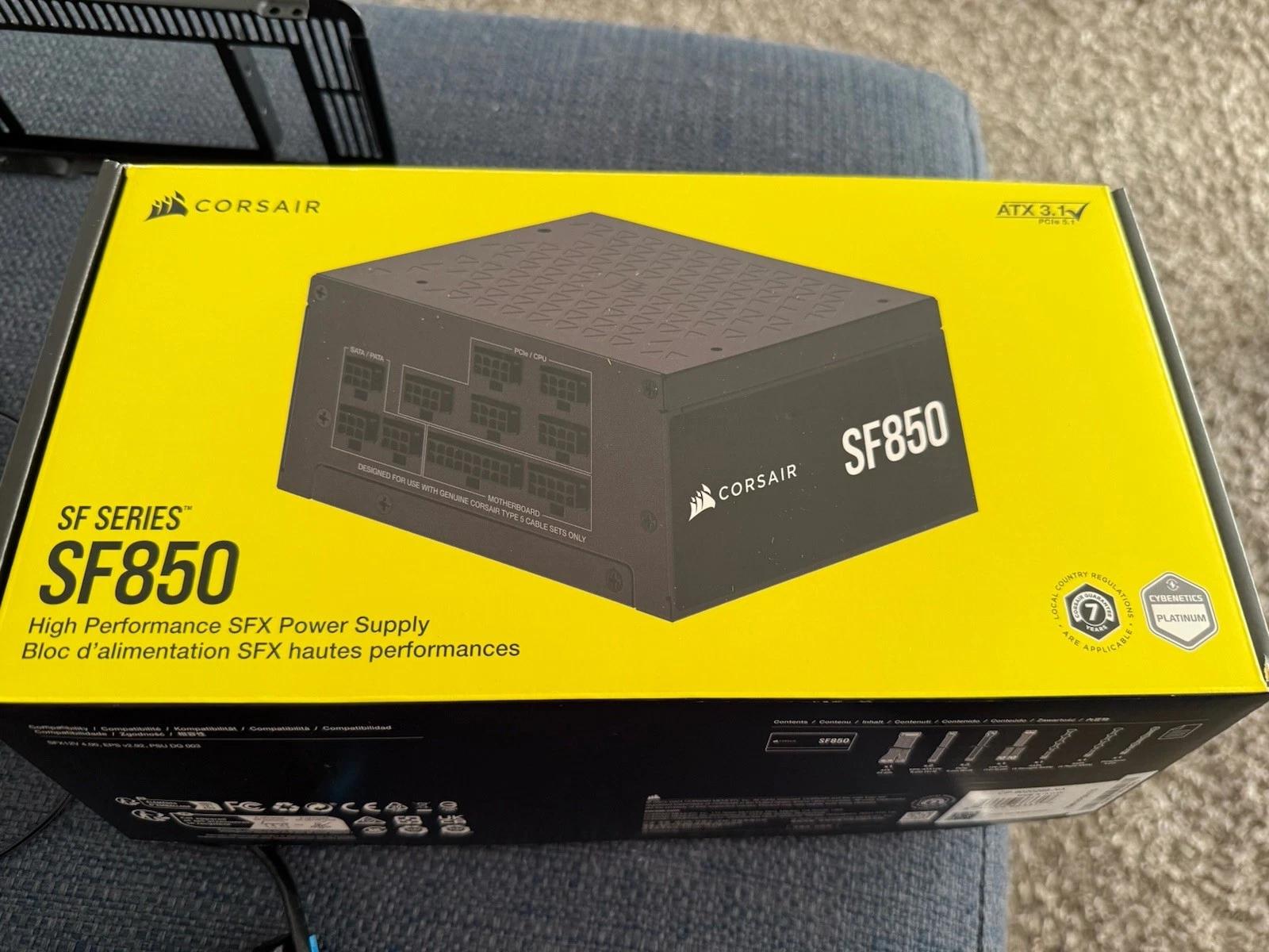 CORSAIR SF850 ATX 3.1 SF Series Fully Modular SFX Power Supply 850W 80 PLUS Platinum