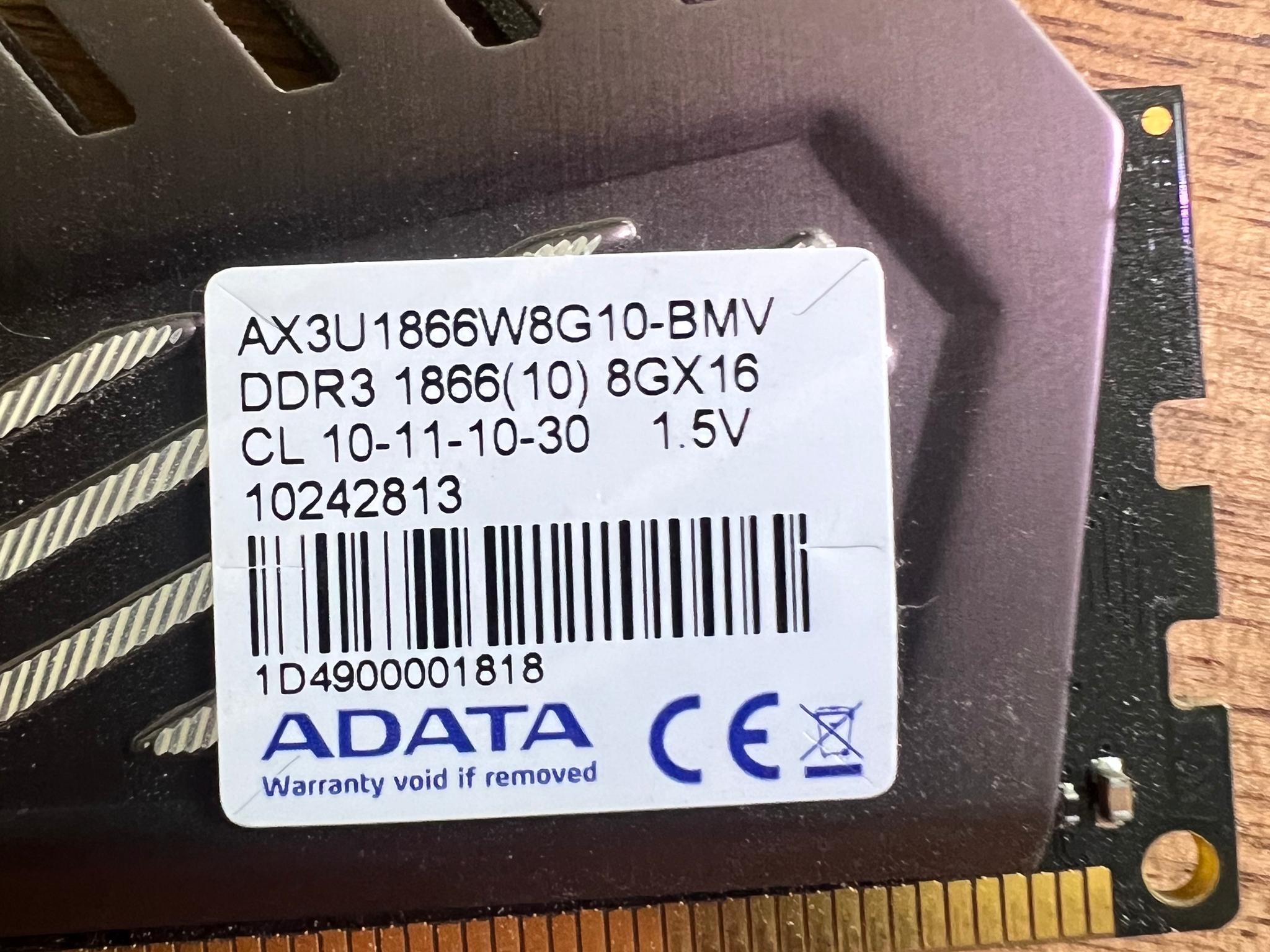 SALE! DDR 3 XPG 16GB RAM CL30 [2x8Gb]