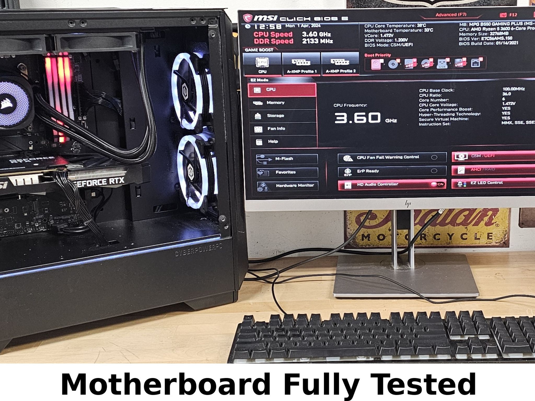 MSI MPG B550 Gaming Plus AMD AM4 ATX Motherboard DDR4 PCIe 4.0