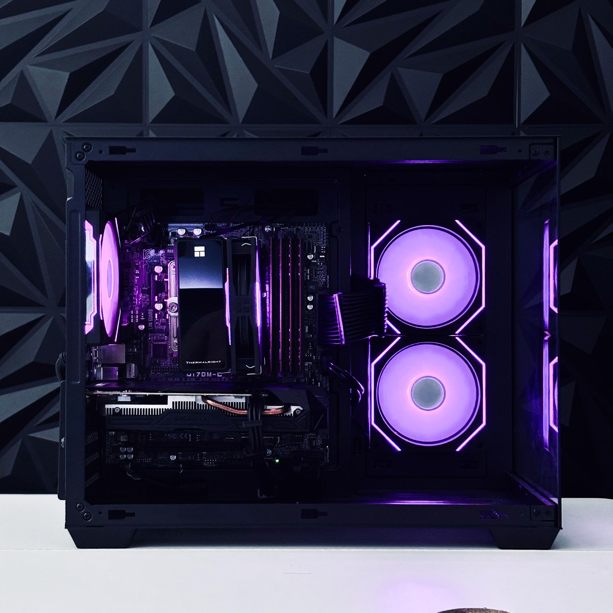💜🖤 GTX 1070 / I7 6700 / 16GB Gaming PC 🖤💜