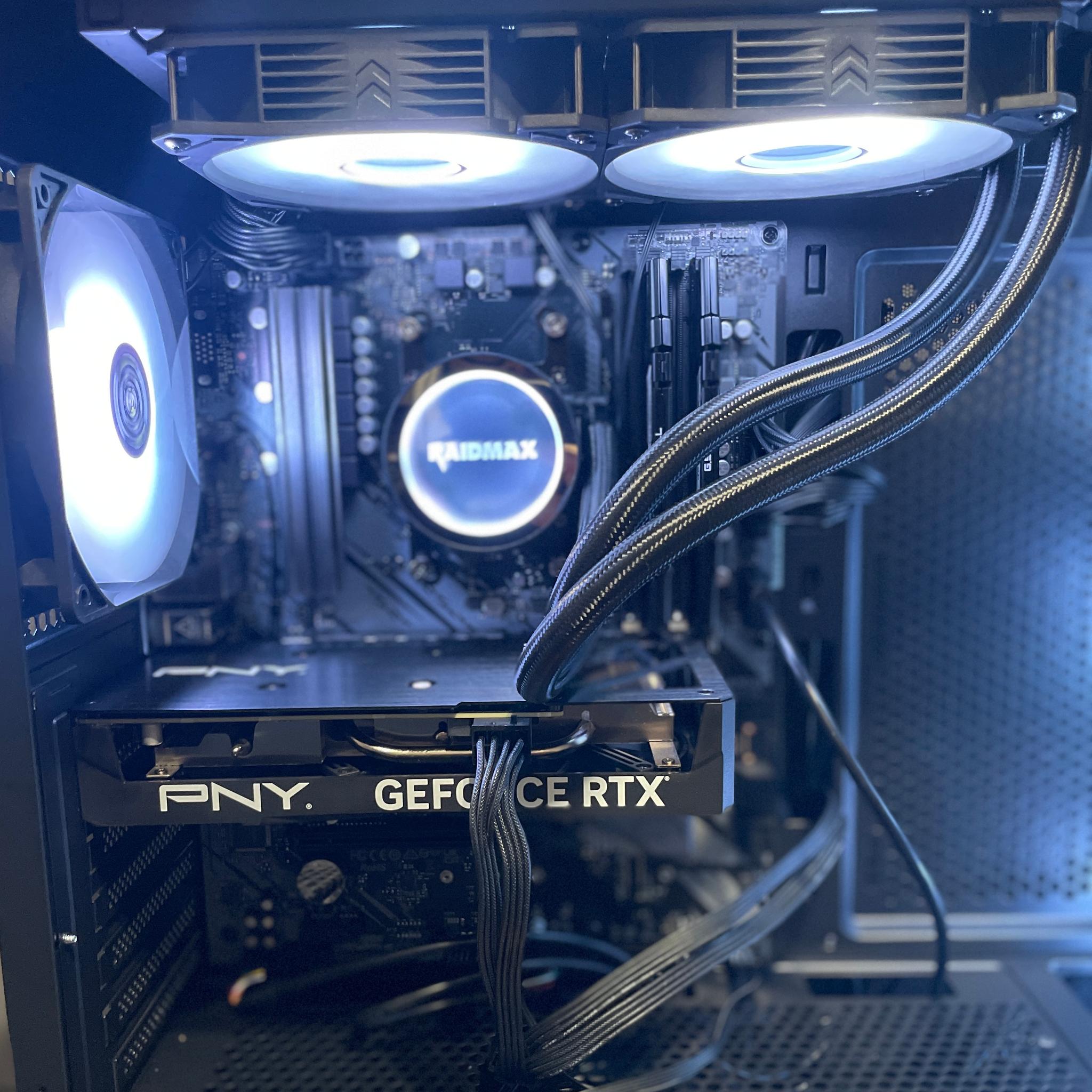 🌌 Blue Nova | Ryzen 5 5500 | RTX 4060 8GB | 32GB RAM | 1TB NVMe | Liquid Cooled