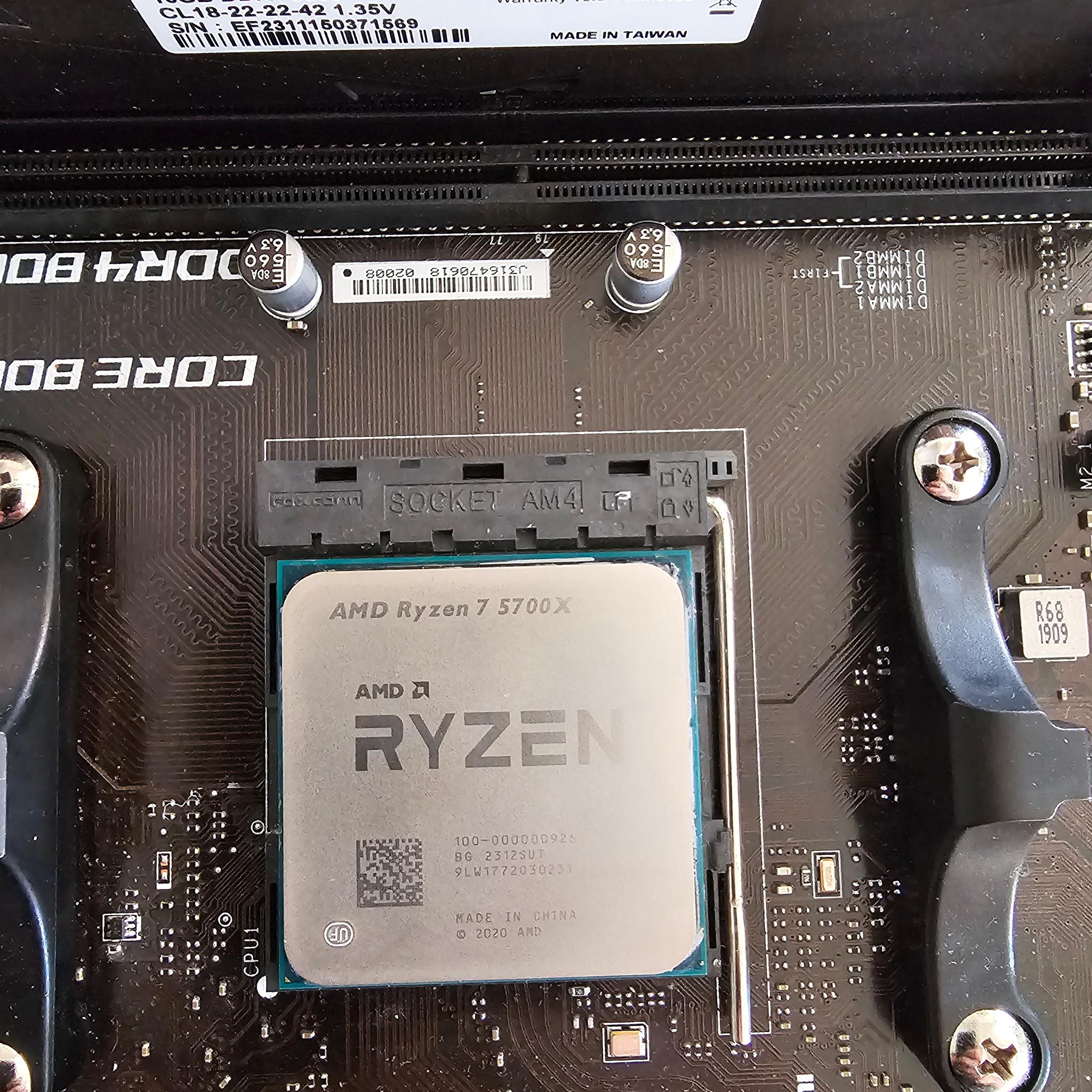 AMD 5700x, 32gb ram, B450 motherboard combo