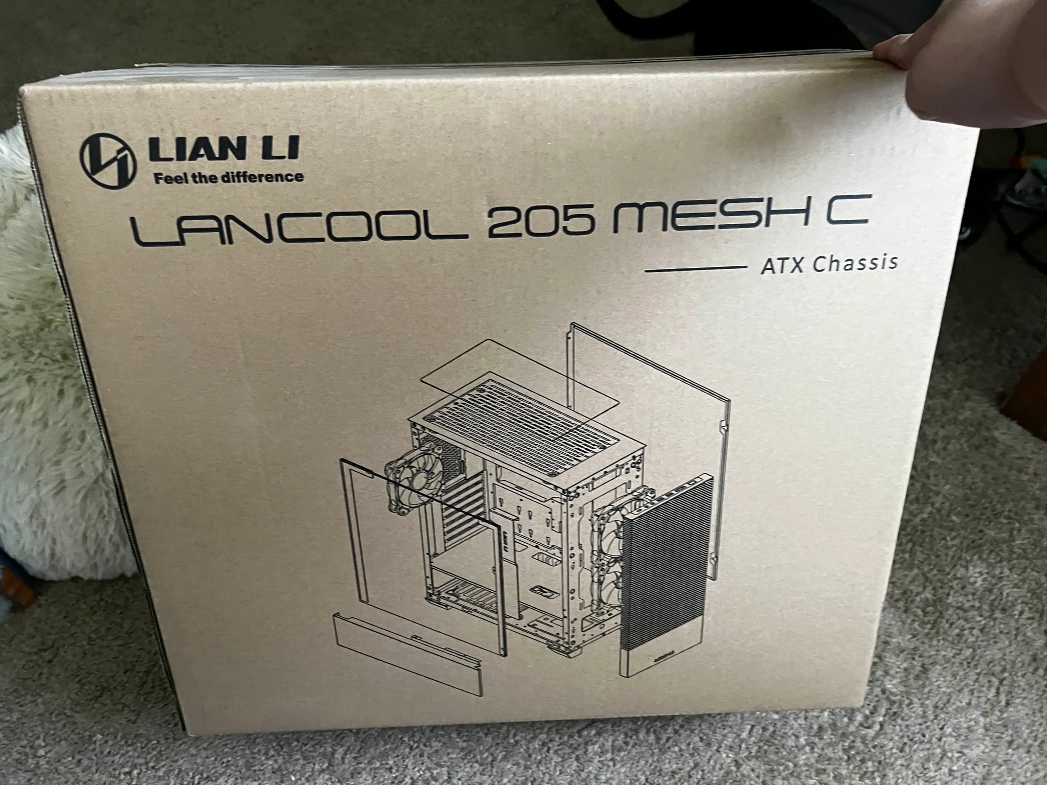 Lian Li Lancool 205 Mesh Type C Tempered Glass ATX Mid-Tower Computer Case - Pink
