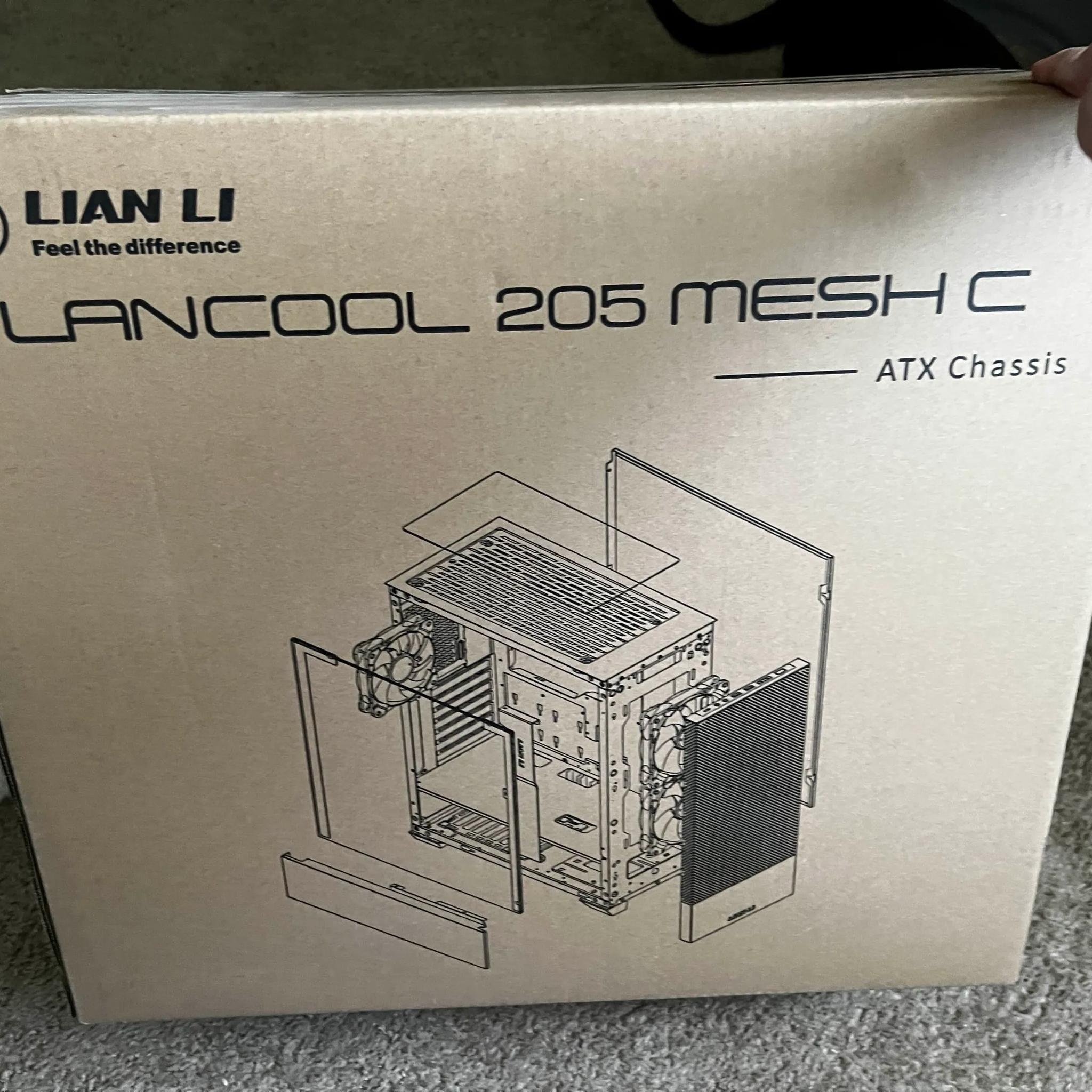 Lian Li Lancool 205 Mesh Type C Tempered Glass ATX Mid-Tower Computer Case - Pink