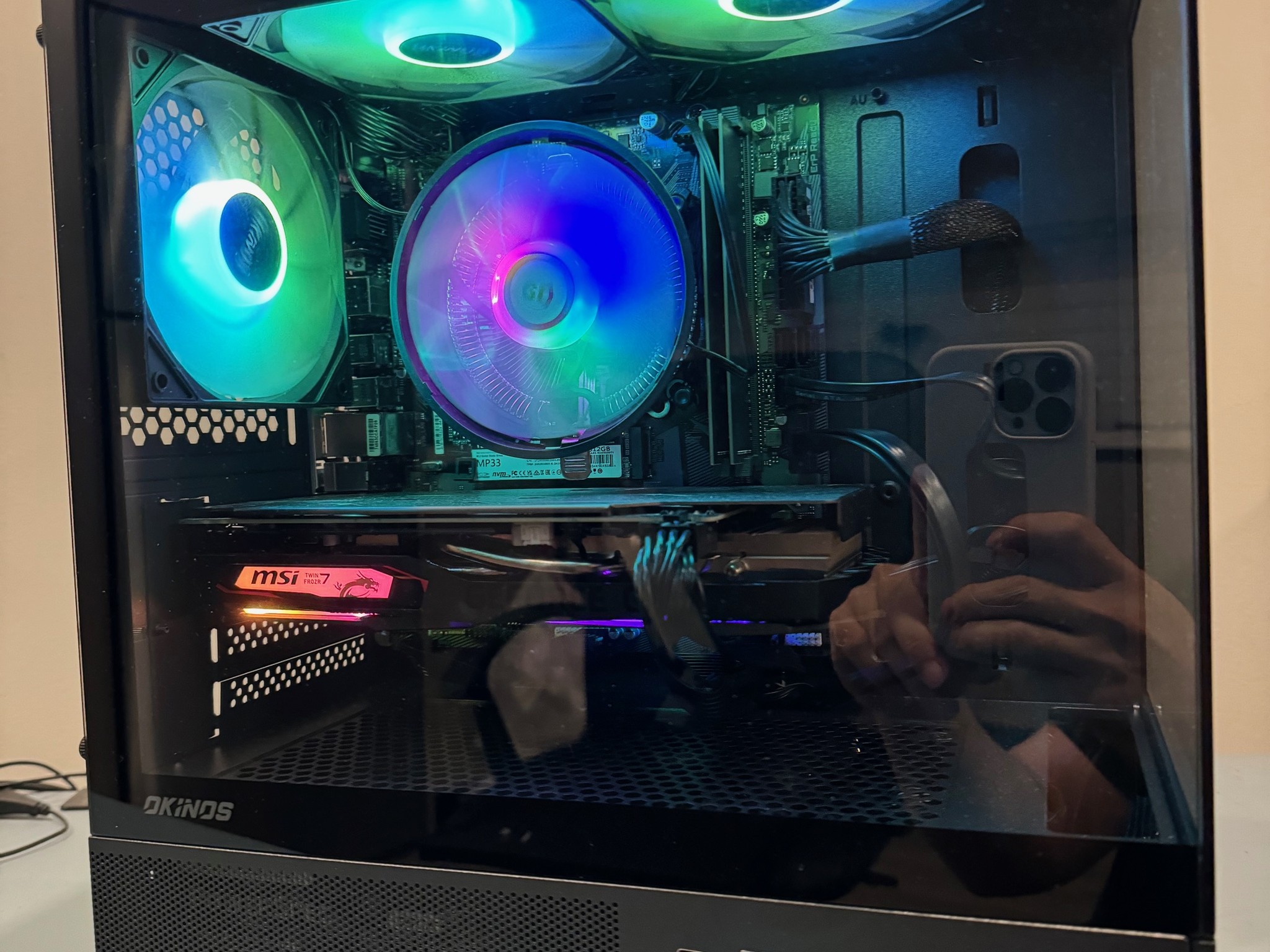 Intel 13th i3-13100f with GTX1660 PC built 16GB RAM 500GB NVME SSD w/2TB HDD