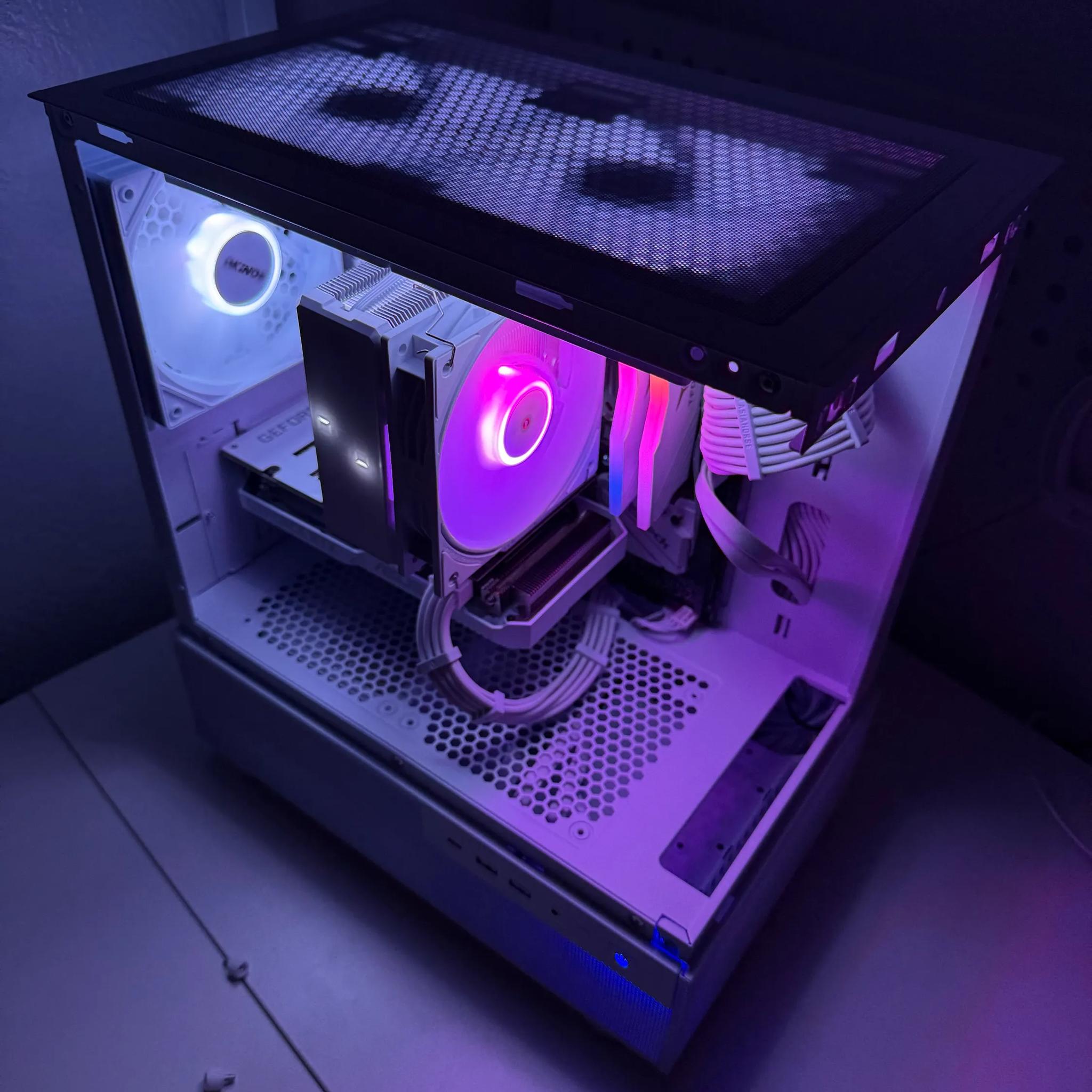 ⚡️ All-White Custom Gaming PC – RTX 3060 + Ryzen 5 5500 | Benchmark-Tested | 1080p & 1440p Ready ⚡️