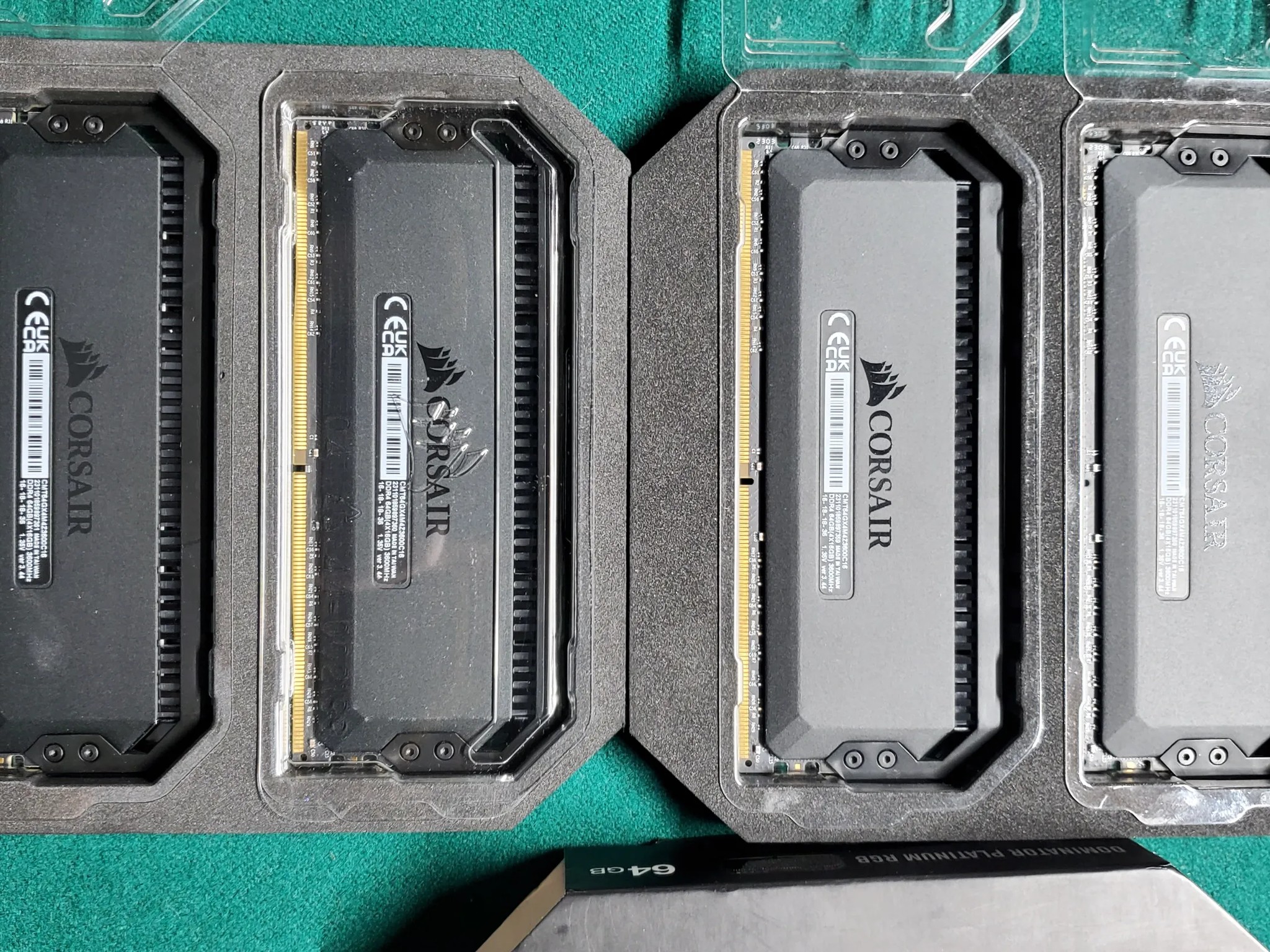 64G Corsair Dominator Platinum DDR4 3600 4X16