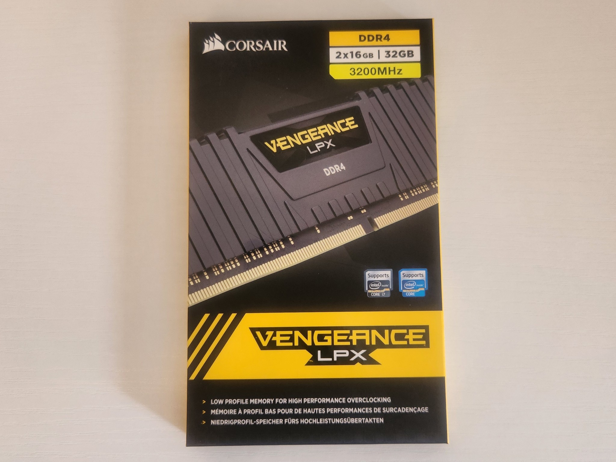 NEW CORSAIR 32GB (2x16GB) 3200MHz DDR4 RAM VENGEANCE LPX CL16 1.35V XMP 2.0